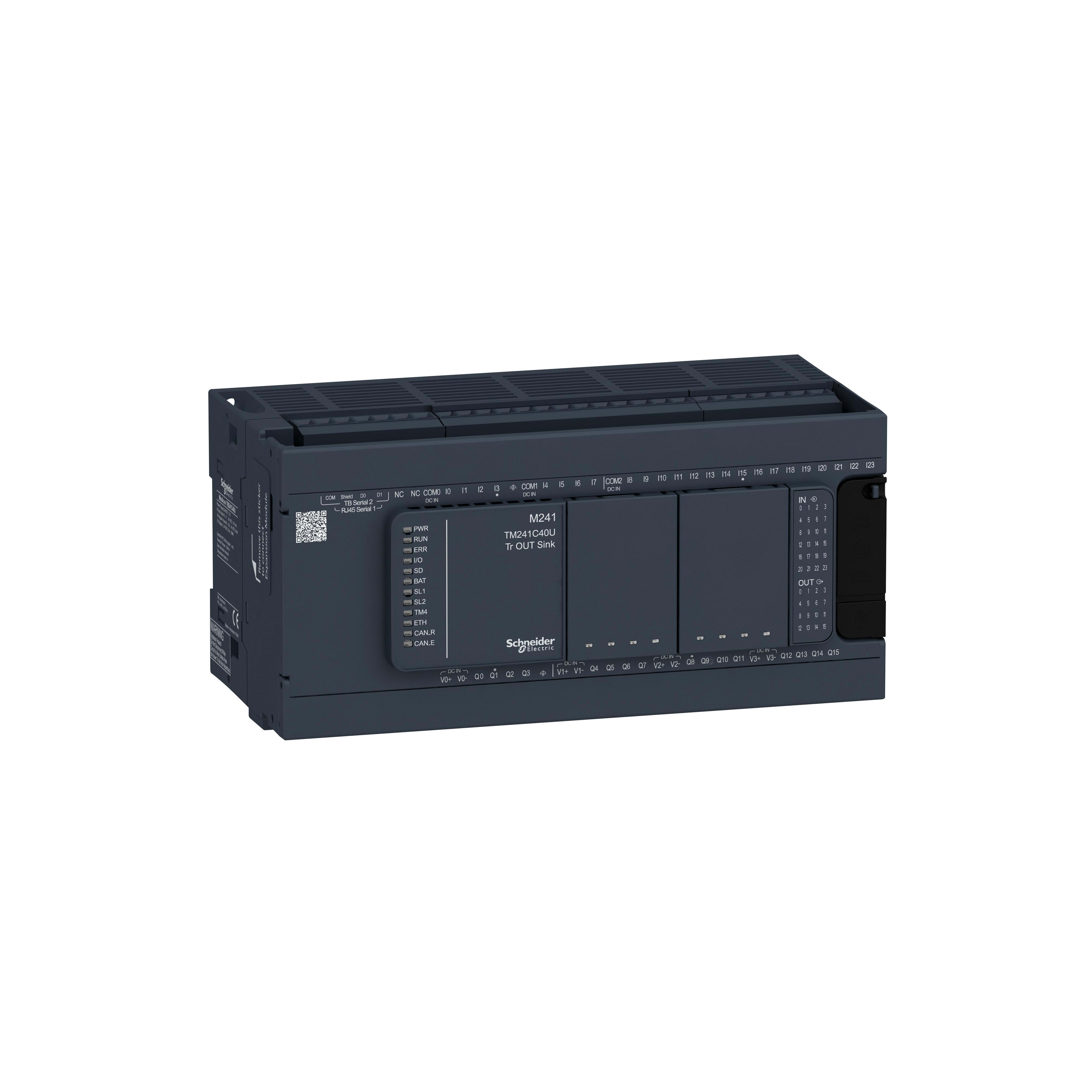 SCHNEIDER ELECTRIC - Controllore M241 40 I/O transistor NPN