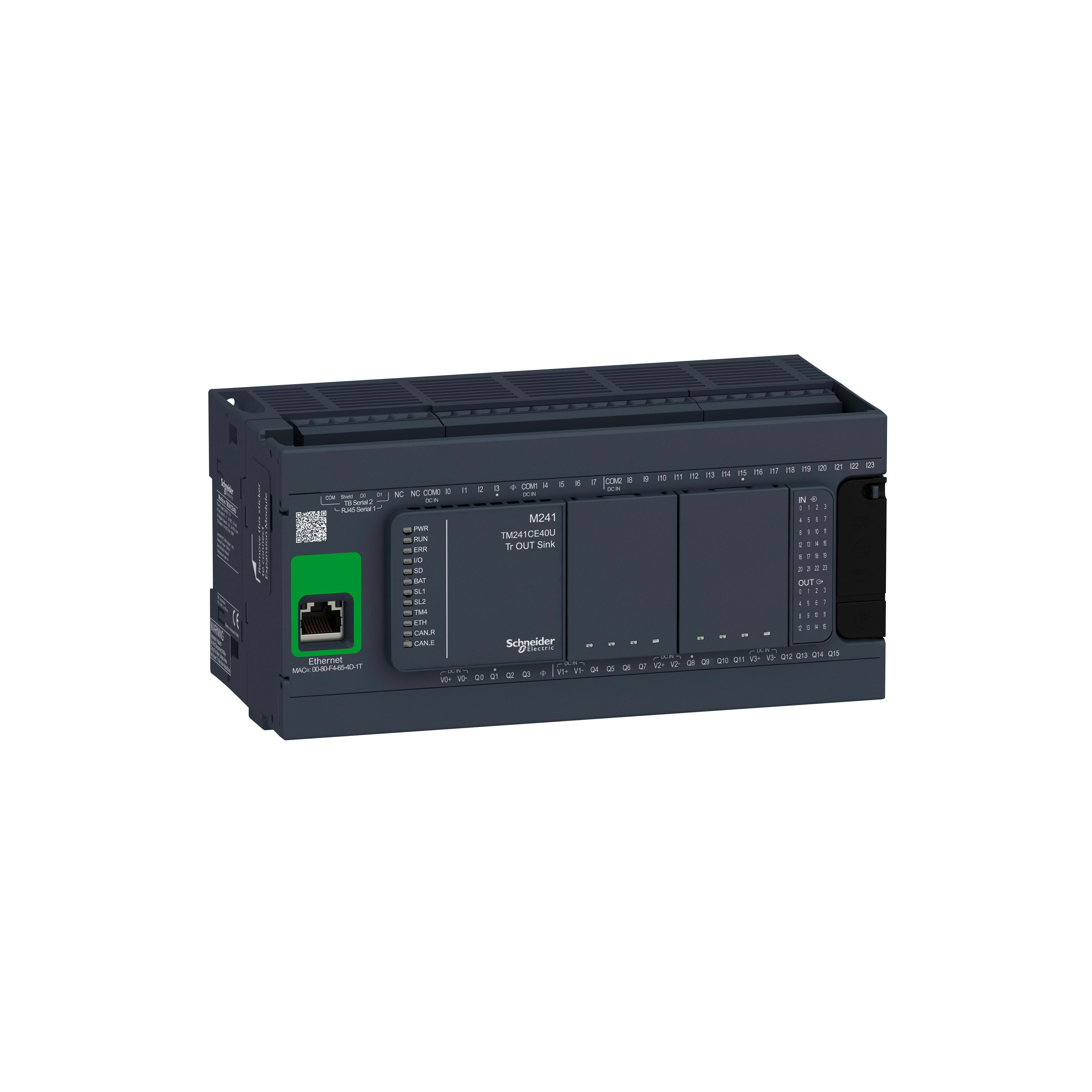SCHNEIDER ELECTRIC - Controllore M241 40 I/O transistor NPN, Ethernet