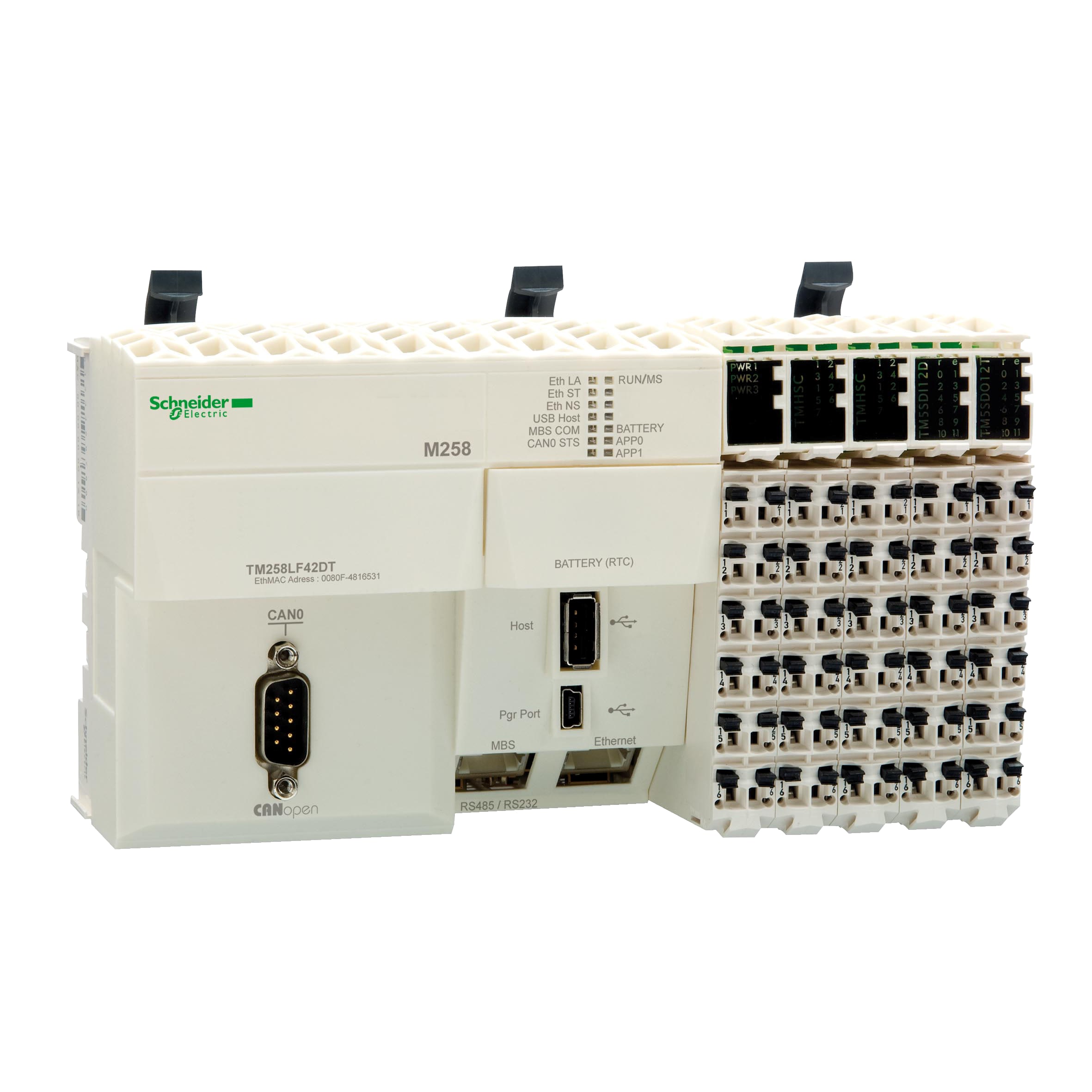 SCHNEIDER ELECTRIC - Base compatta M258 - 42 I/O - 24 Vcc - CANopen TM258LF42DT