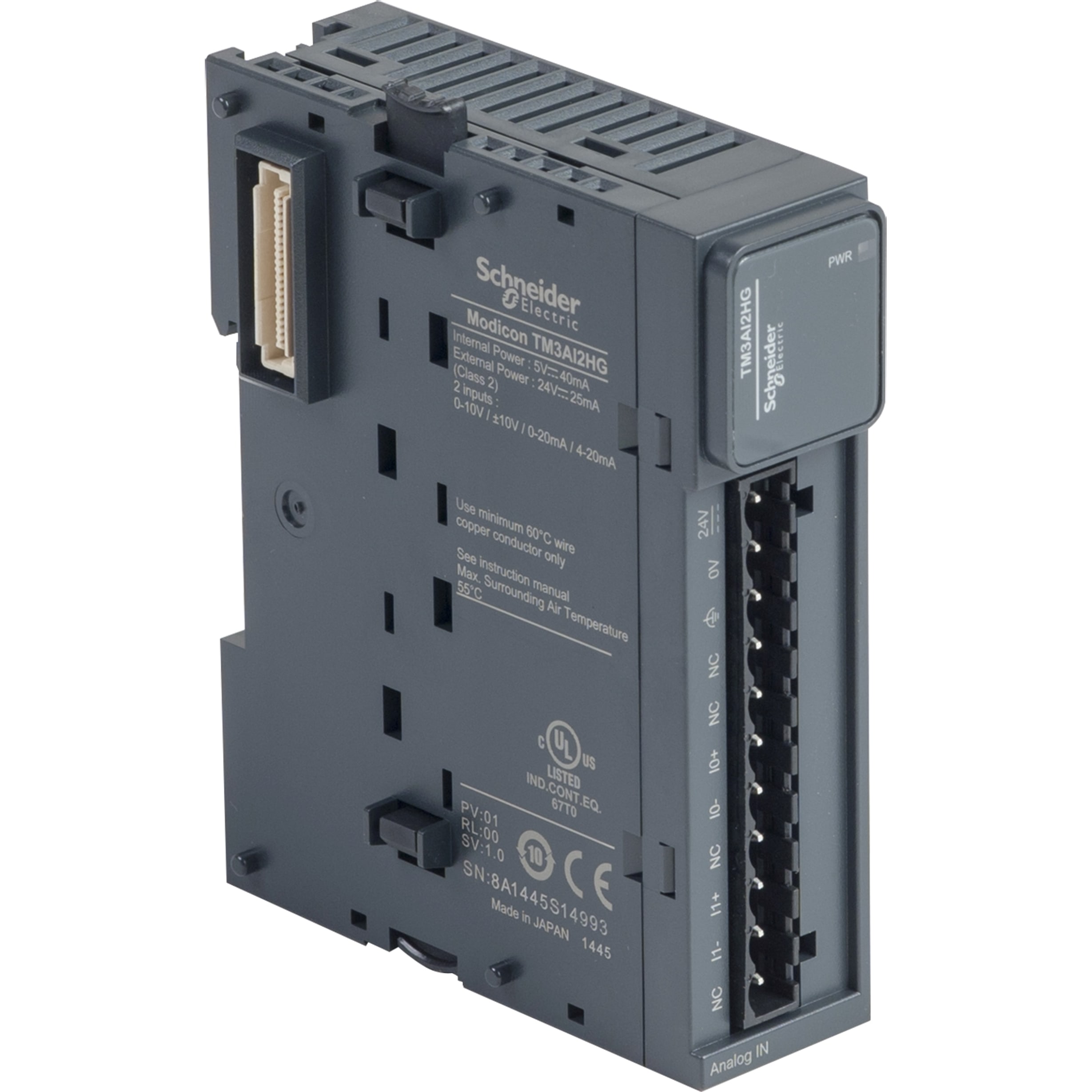 SCHNEIDER ELECTRIC - Modulo TM3 - 2 input analogici alta risoluzione molla