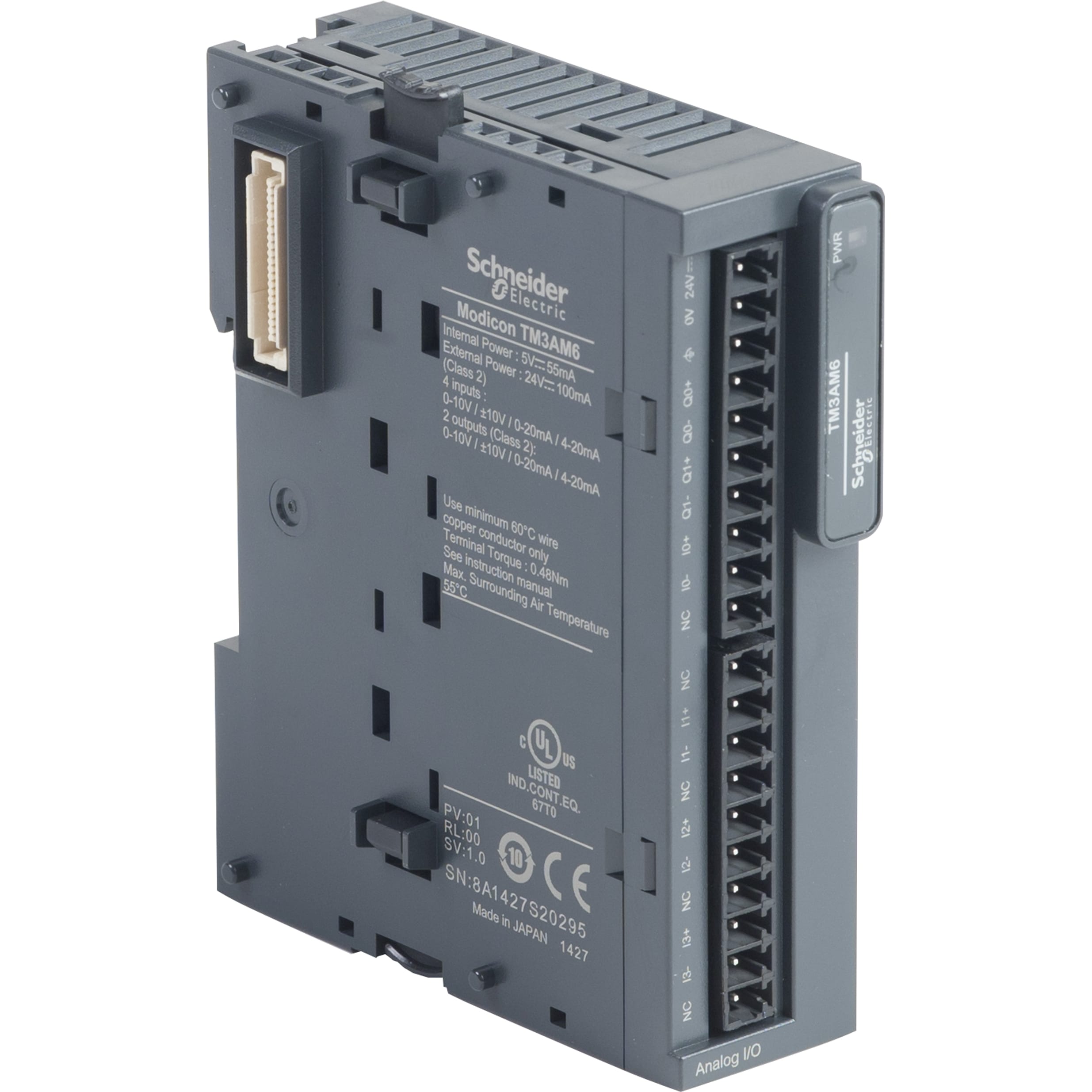 SCHNEIDER ELECTRIC - Modulo TM3 - 4 input analogici e 2 output analogiche TM3AM6
