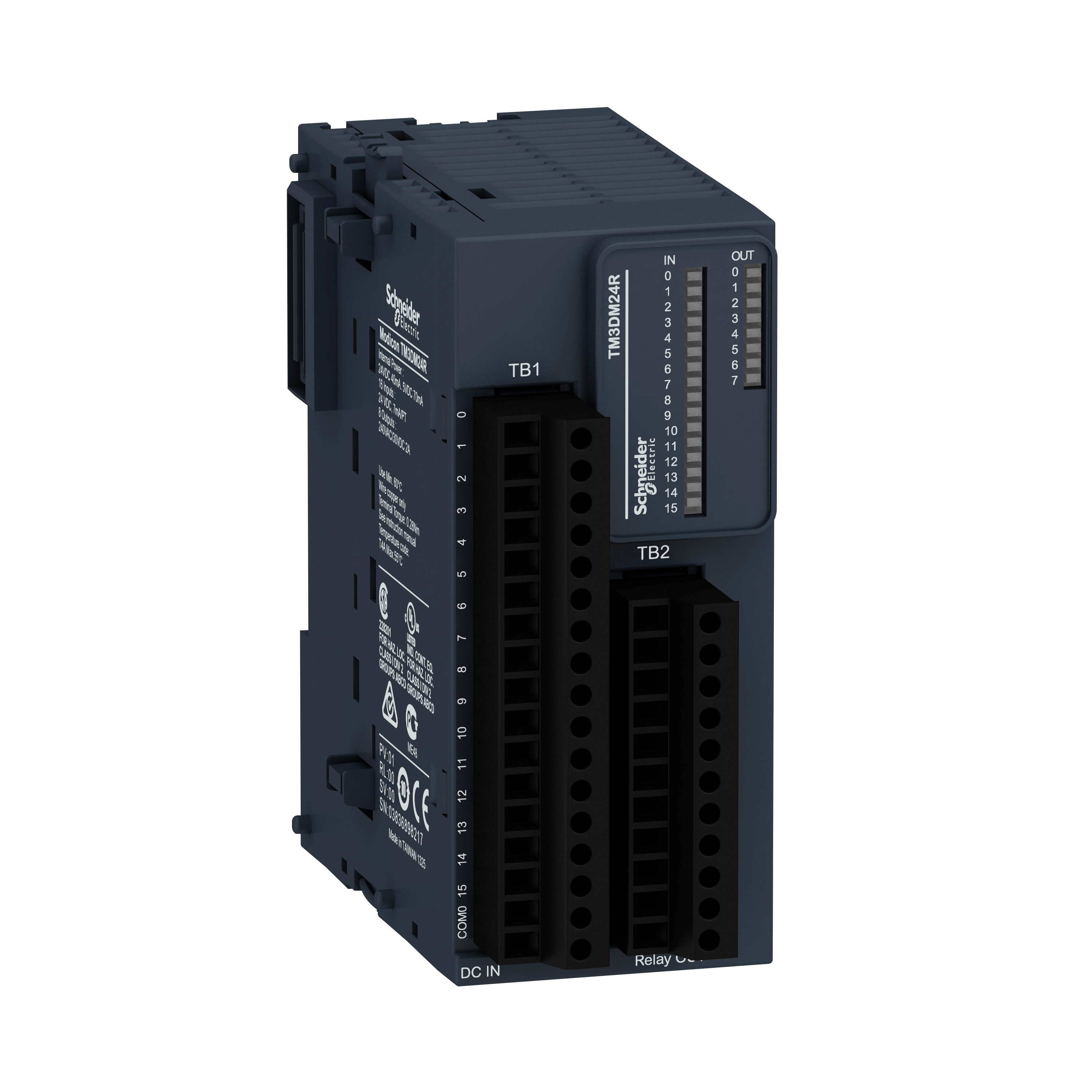 SCHNEIDER ELECTRIC - Modulo TM3 - 24 I/O relè