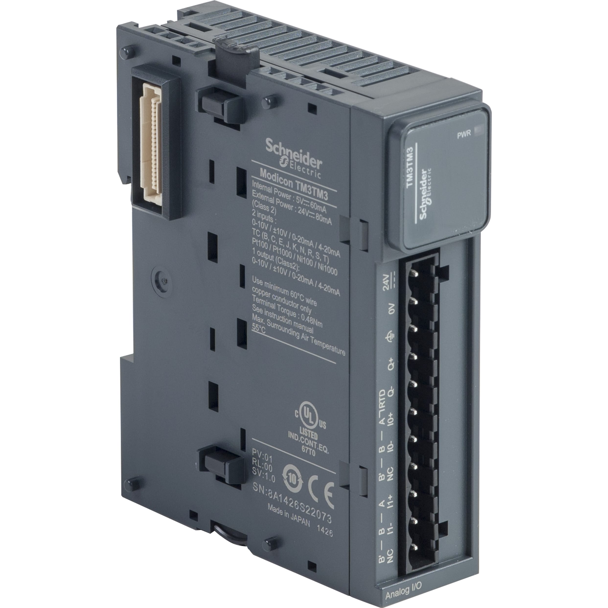 SCHNEIDER ELECTRIC - Modulo TM3 - 2 input temperatura e 1 output analogica TM3TM3