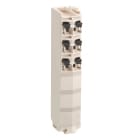 SCHNEIDER ELECTRIC - Morsettiera - 6 contatti - bianco - 1 pz