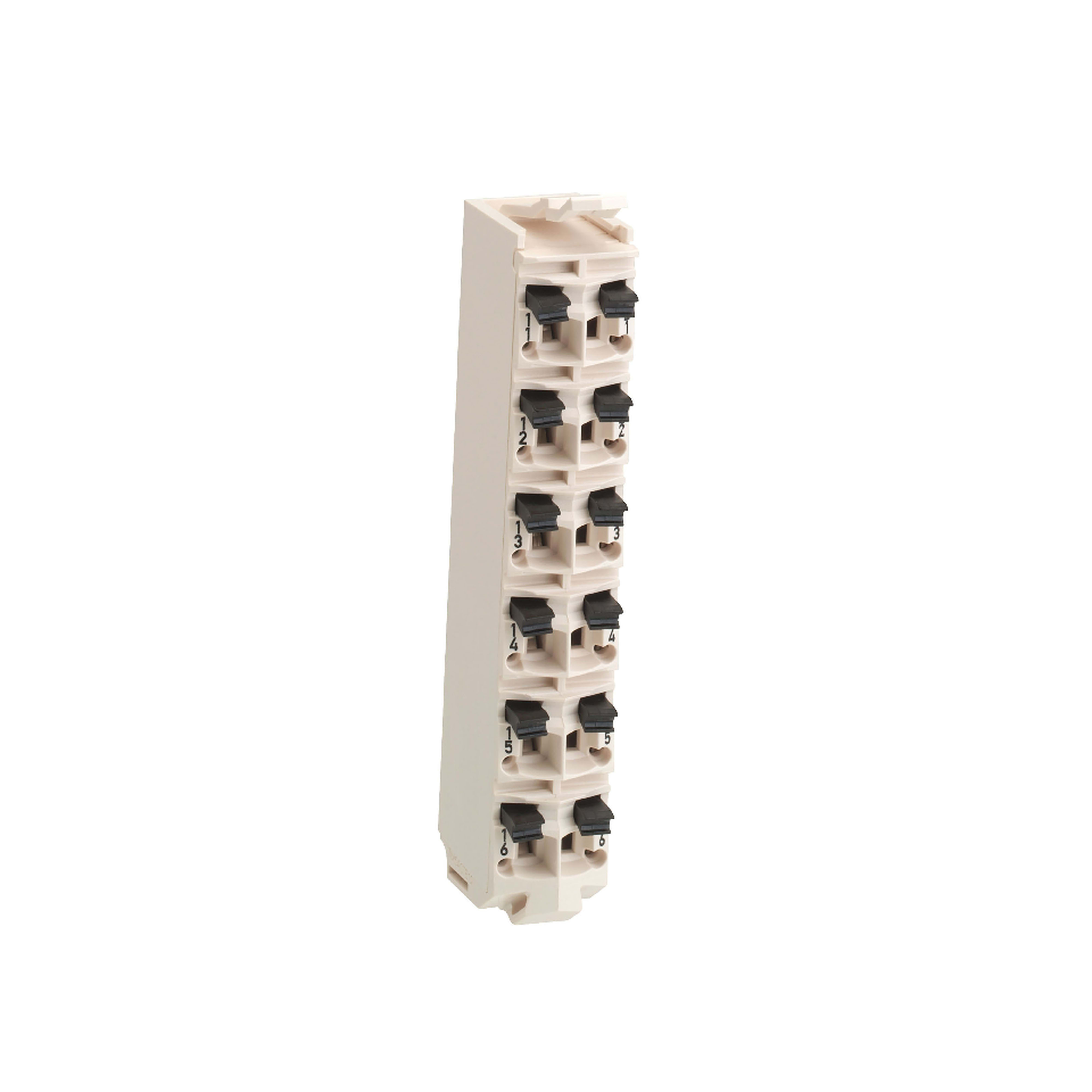SCHNEIDER ELECTRIC - Morsettiera - 12 contatti - bianco - 1 pz TM5ACTB12