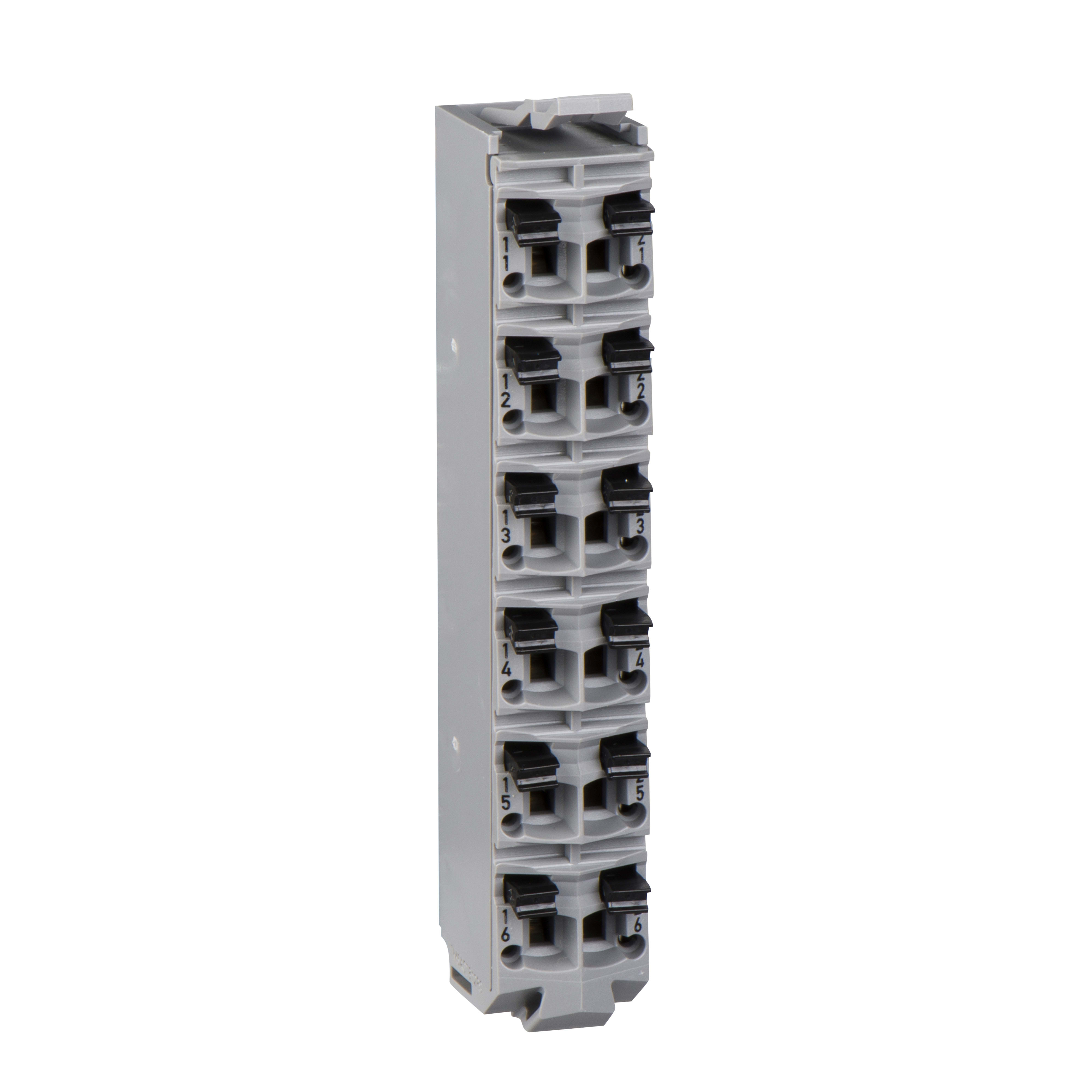 SCHNEIDER ELECTRIC - Morsettiera - 12 contatti - grigio - 1 pz