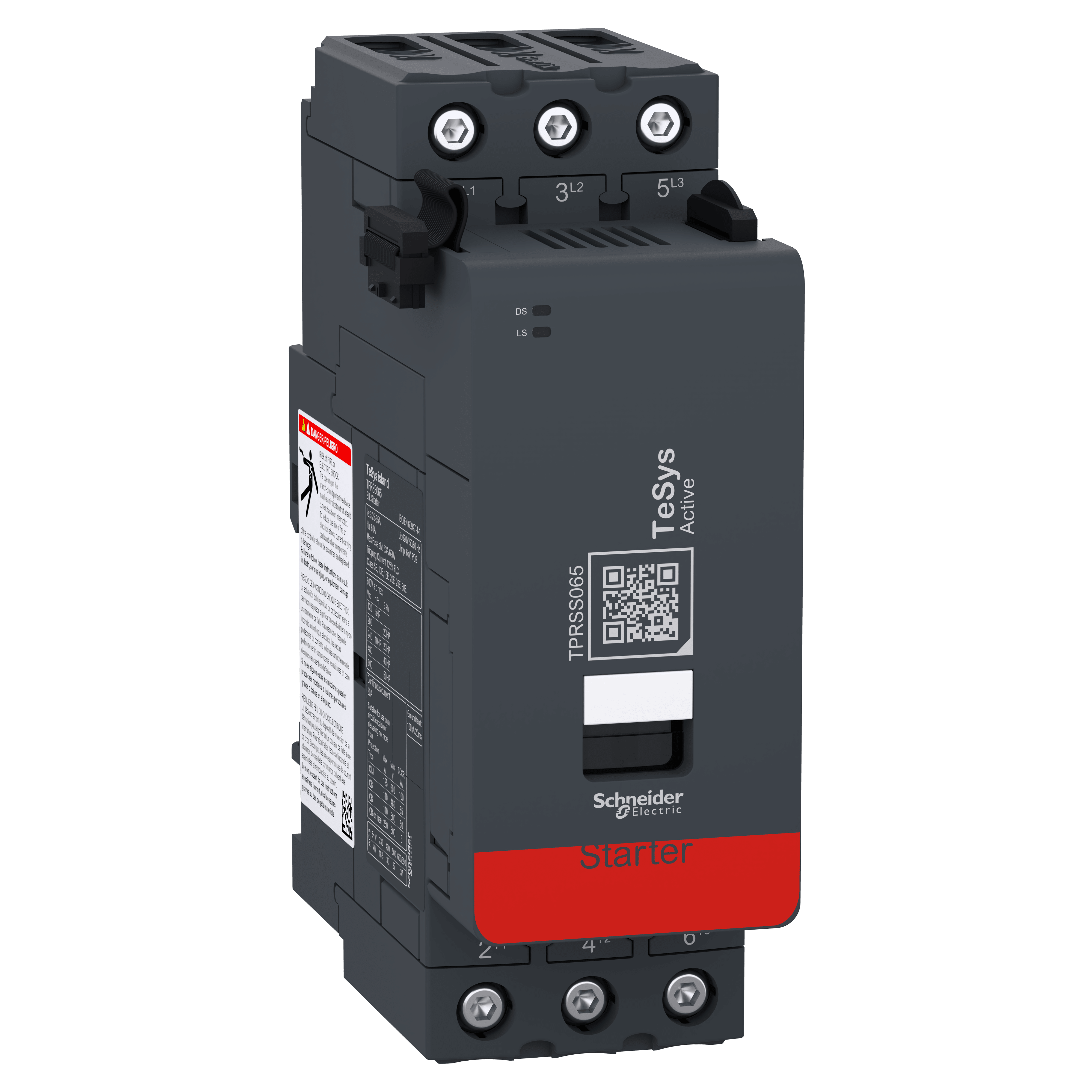 SCHNEIDER ELECTRIC - Starter SIL, TeSys island, 65 A, 30 kW, 40 hp TPRSS065