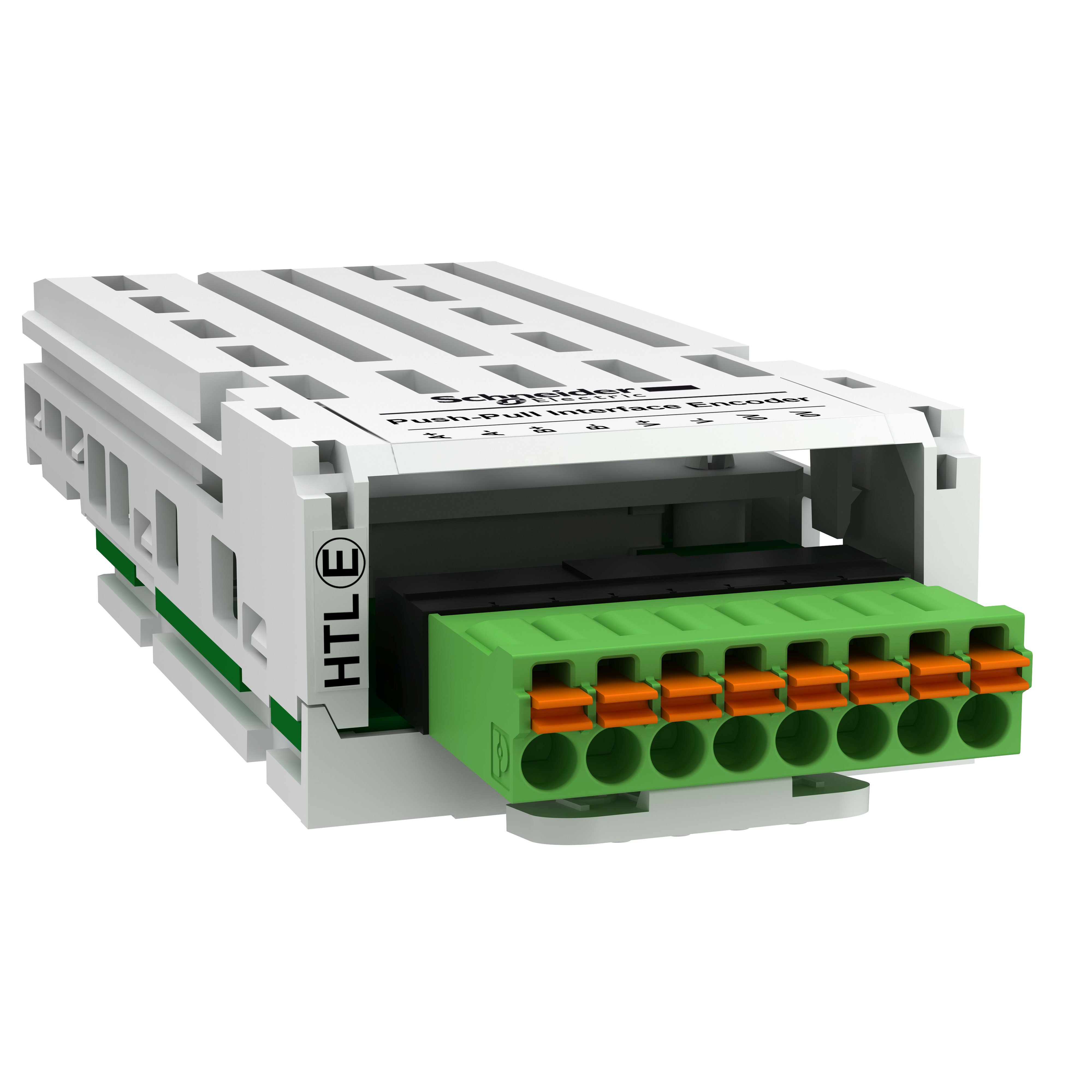 SCHNEIDER ELECTRIC - Modulo di interfaccia encoder logico a soglia alta, Altivar, 12-24 V, 0,1-0,2 A, 1 connettore a molla rimovibile VW3A3424
