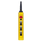 SCHNEIDER ELECTRIC - Pulsantiera pensile, Harmony XAC, plastica, gialla, 20 A, 6 pulsanti, 1 arresto di emergenza, per cavo da 10 a 22 mm