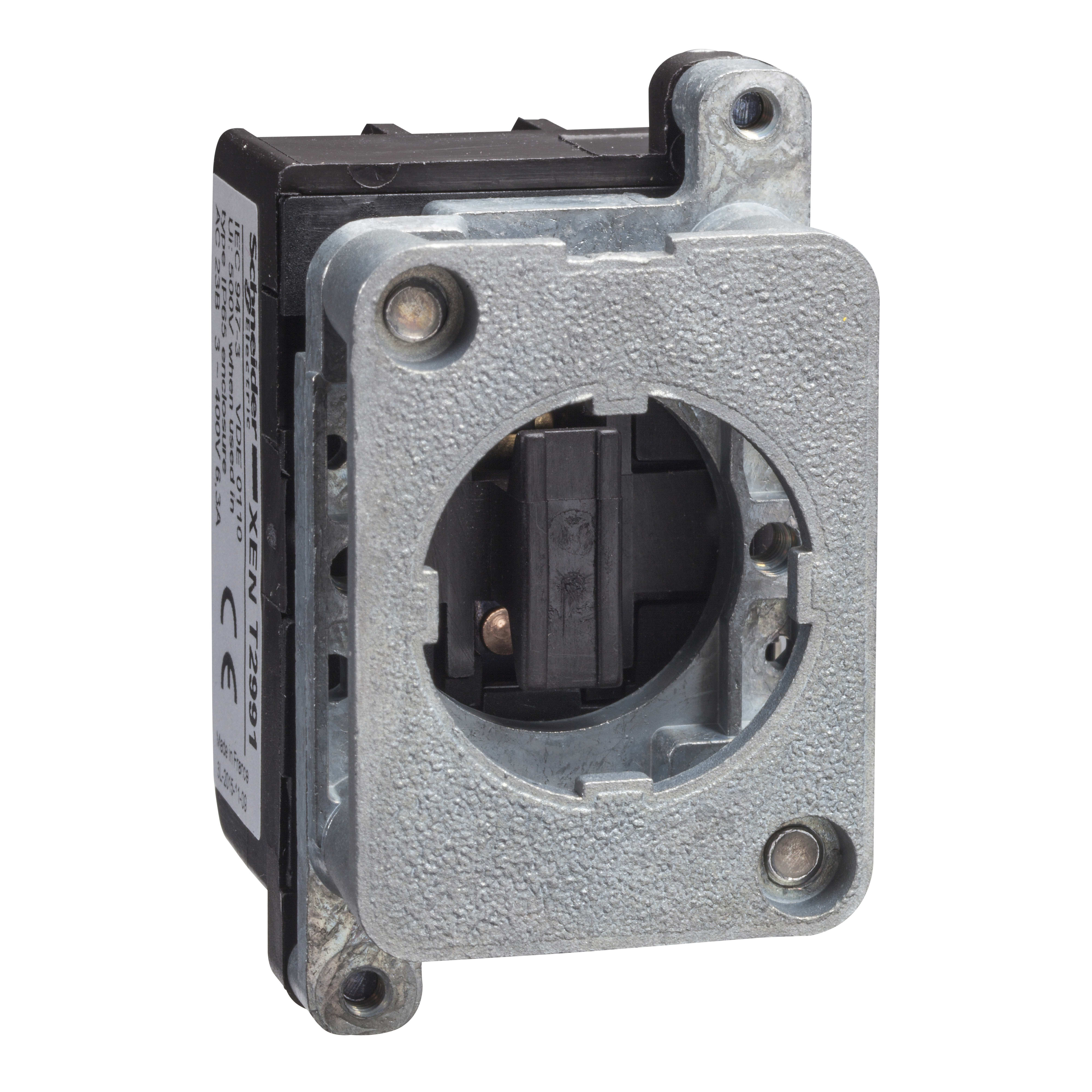 SCHNEIDER ELECTRIC - Blocco contatti singolo per circuito di potenza, Harmony XAC, interasse di fissaggio verticale 30 mm, morsetto a vite, 3NC