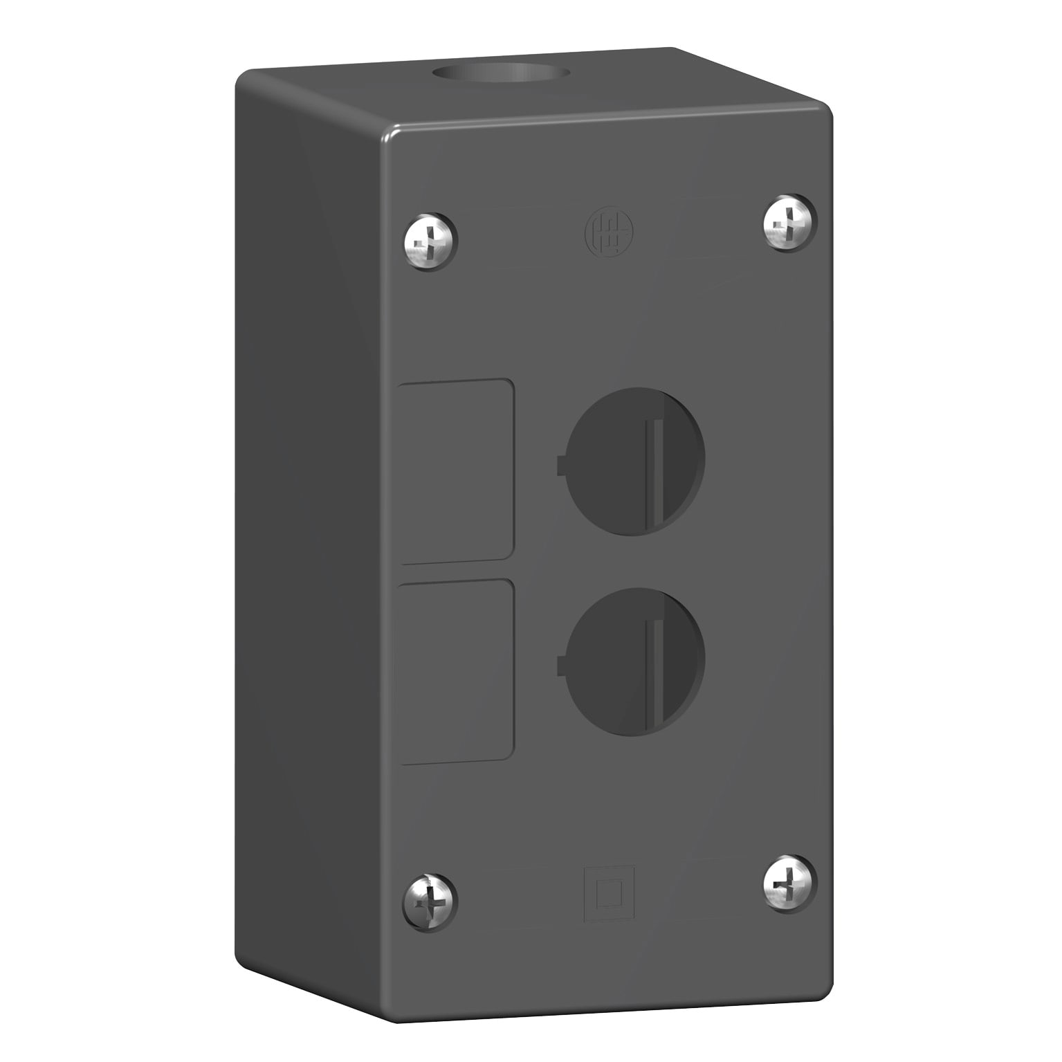 SCHNEIDER ELECTRIC - Pulsantiera vuota ambienti aggressivi - nero - 2 fori - 2 fori