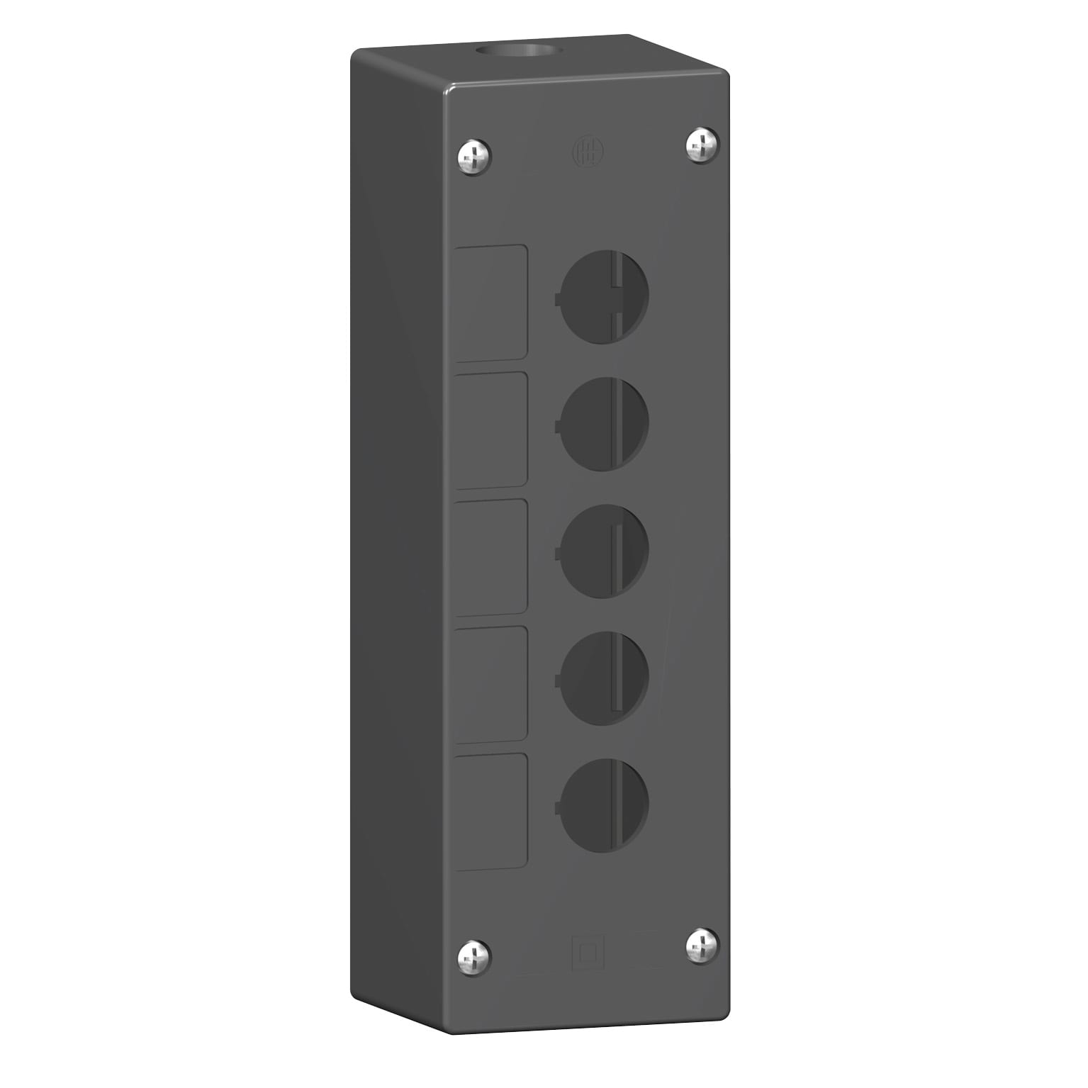 SCHNEIDER ELECTRIC - Pulsantiera vuota ambienti aggressivi - nero - 5 fori - 5 fori XALG05