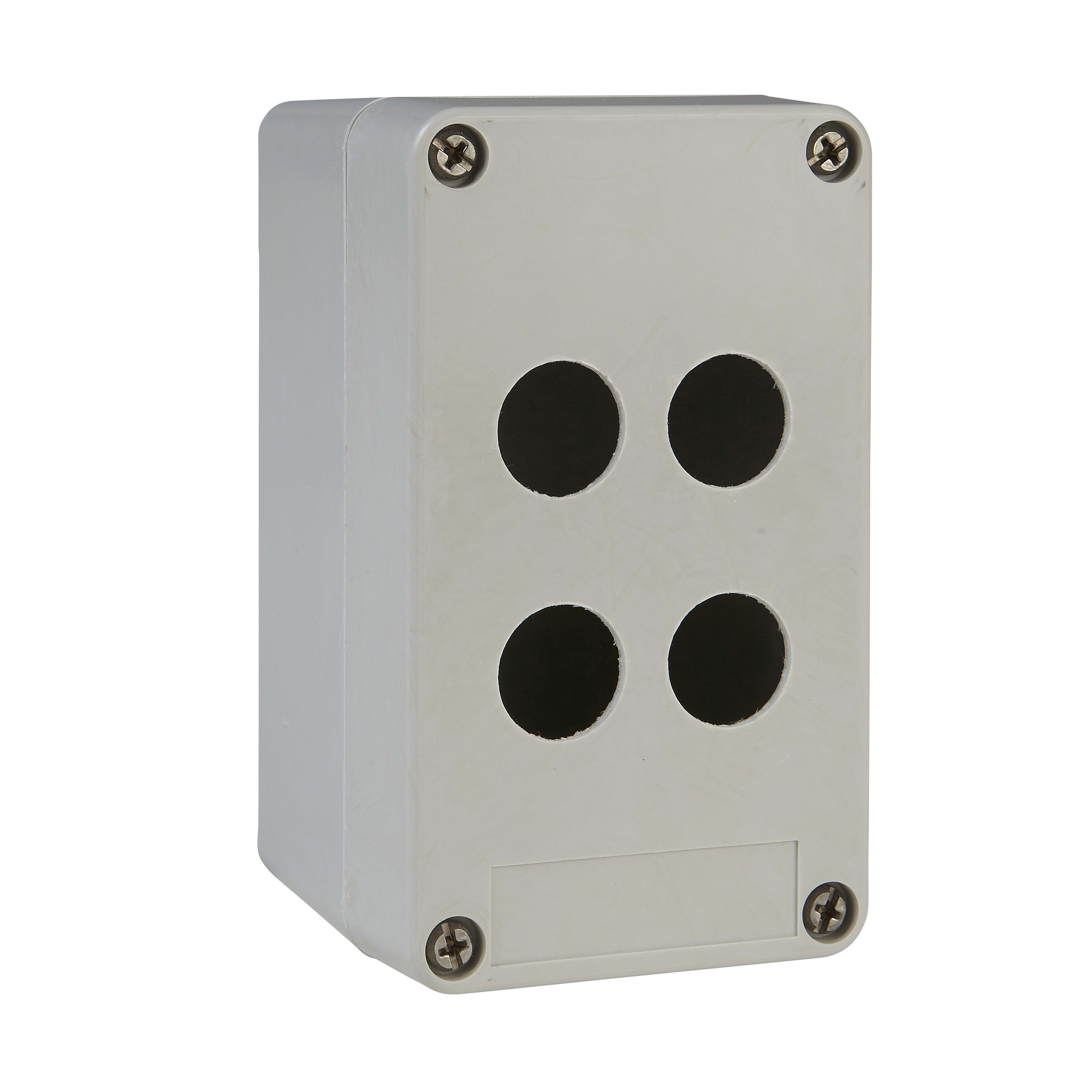 SCHNEIDER ELECTRIC - Pulsantiera vuota XAP-A - plastica - 4 fori su 2 file XAPA1104