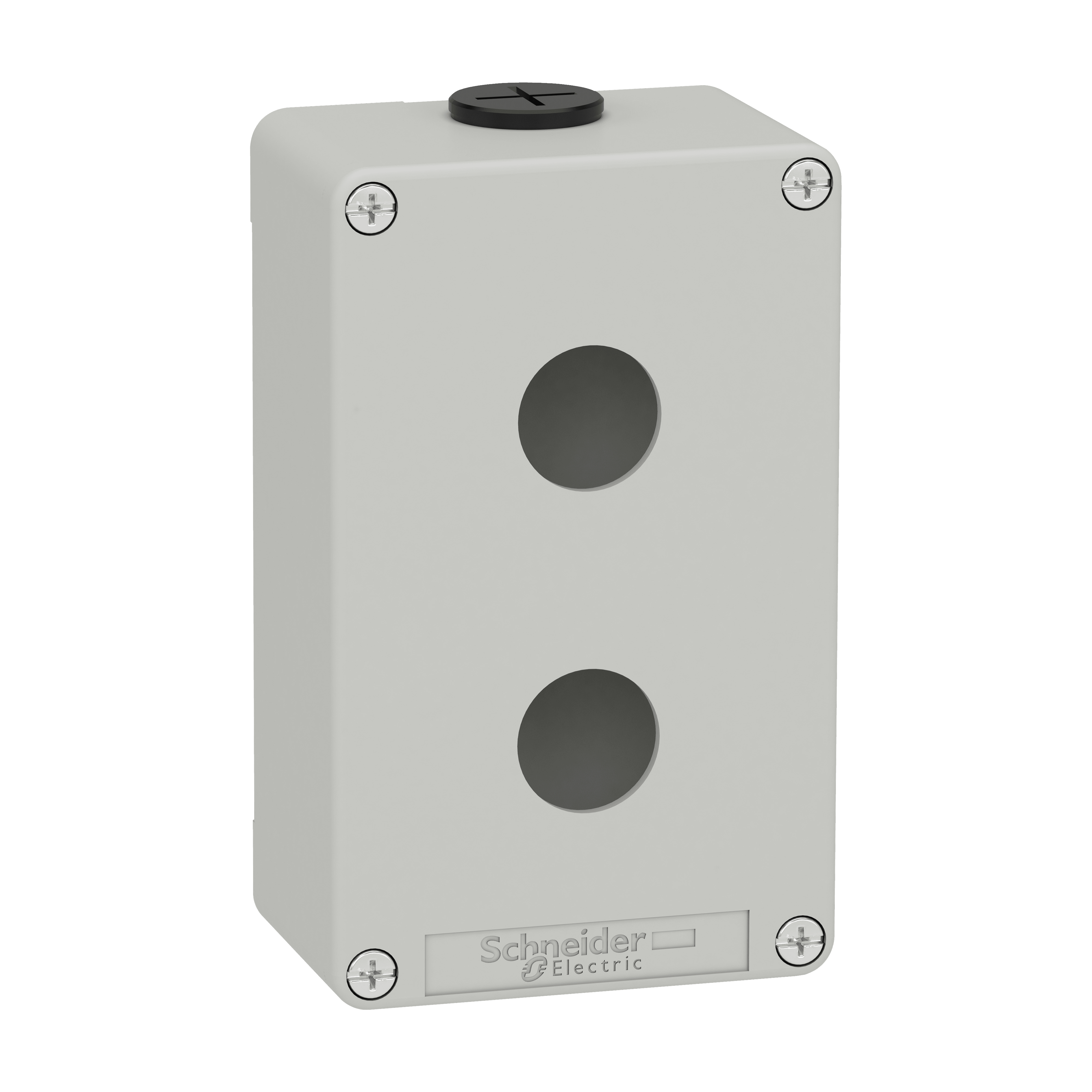 SCHNEIDER ELECTRIC - Pulsantiera in metallo grigia M20 2 fori 22MM 80X130X51,5 UL CSA XAPD2202