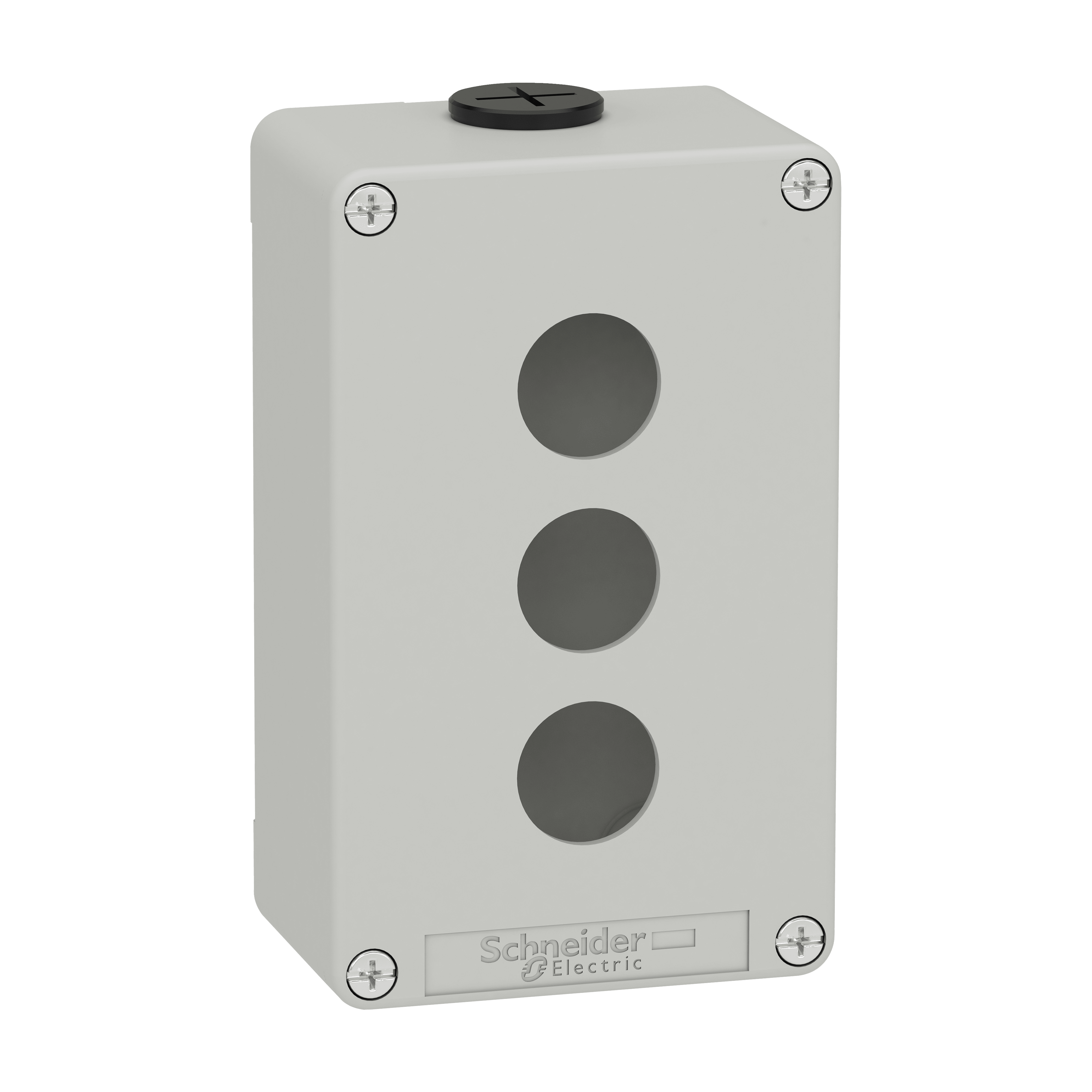 SCHNEIDER ELECTRIC - Pulsantiera in metallo grigia M20 3 fori 22MM 80X130X51,5 UL CSA
