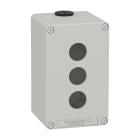 SCHNEIDER ELECTRIC - Pulsantiera in metallo grigia M20 3 fori 22MM 80X130X77 UL CSA