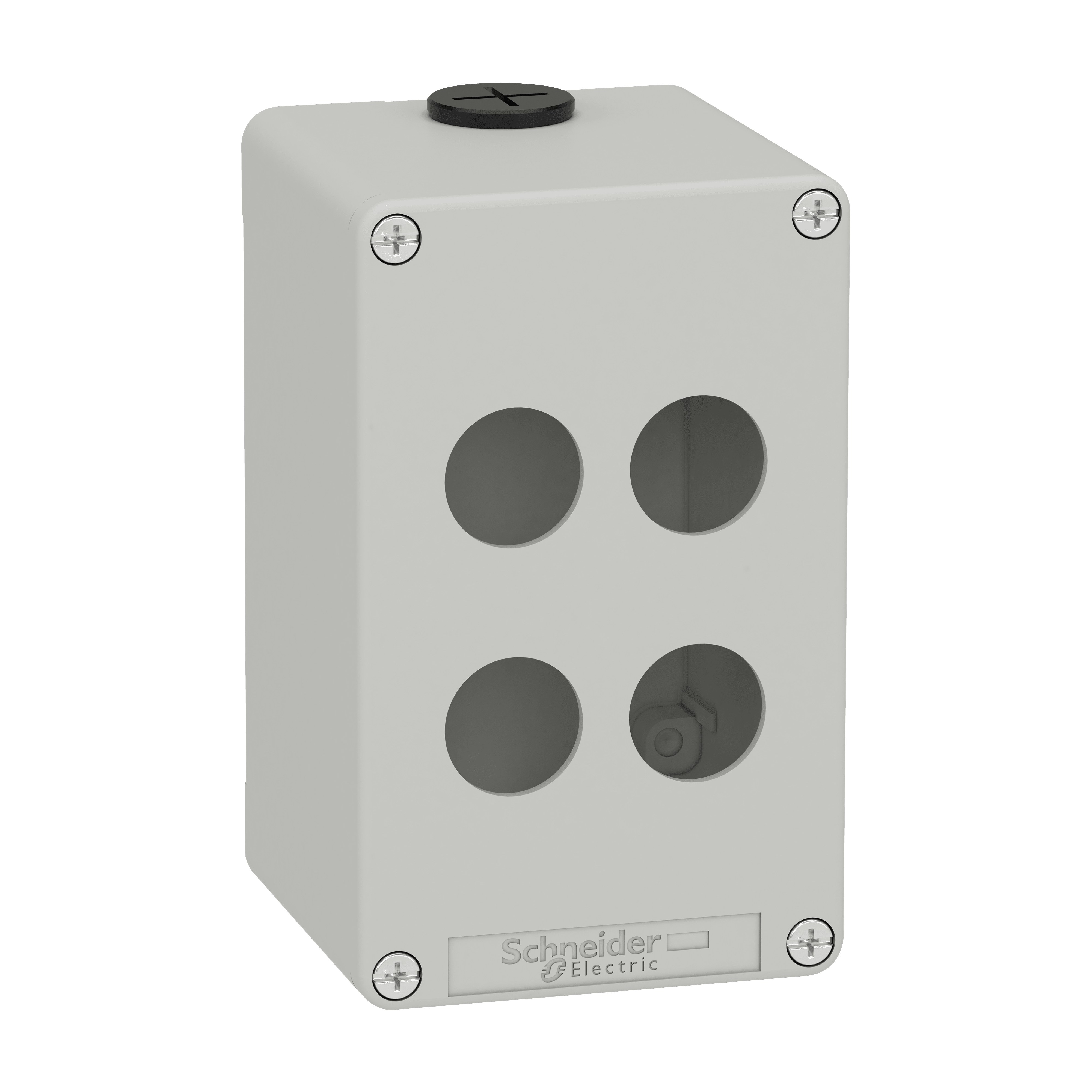 SCHNEIDER ELECTRIC - Pulsantiera in metallo grigia M20 4 fori 22MM 80X130X77 UL CSA