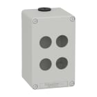 SCHNEIDER ELECTRIC - Pulsantiera in metallo grigia M20 4 fori 22MM 80X130X77 UL CSA