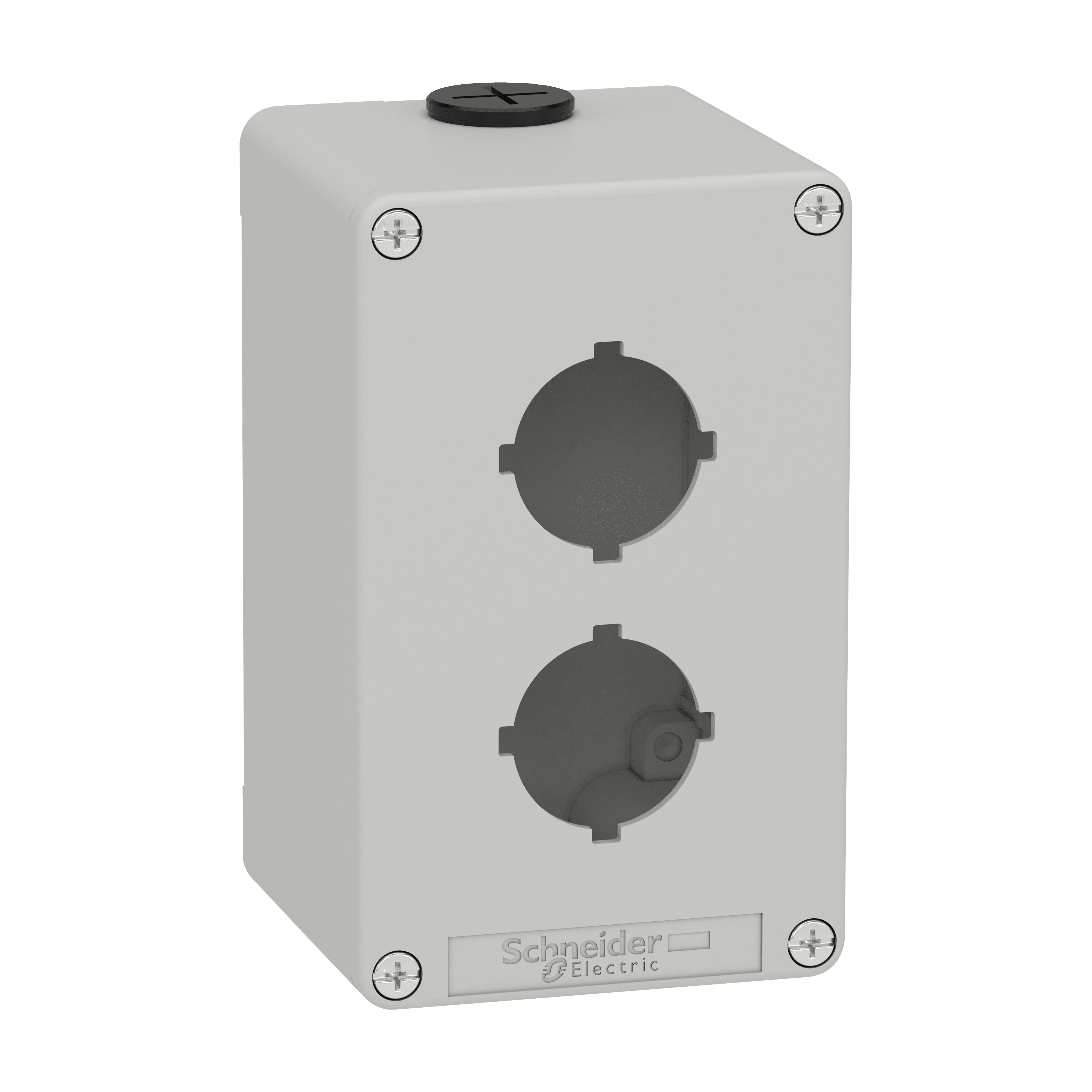 SCHNEIDER ELECTRIC - Pulsantiera in metallo grigia  M20 2 fori 30MM  80X130X77 UL CSA