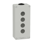 SCHNEIDER ELECTRIC - Pulsantiera in metallo grigia M25 4 fori 22MM 80X175X51,5 UL CSA