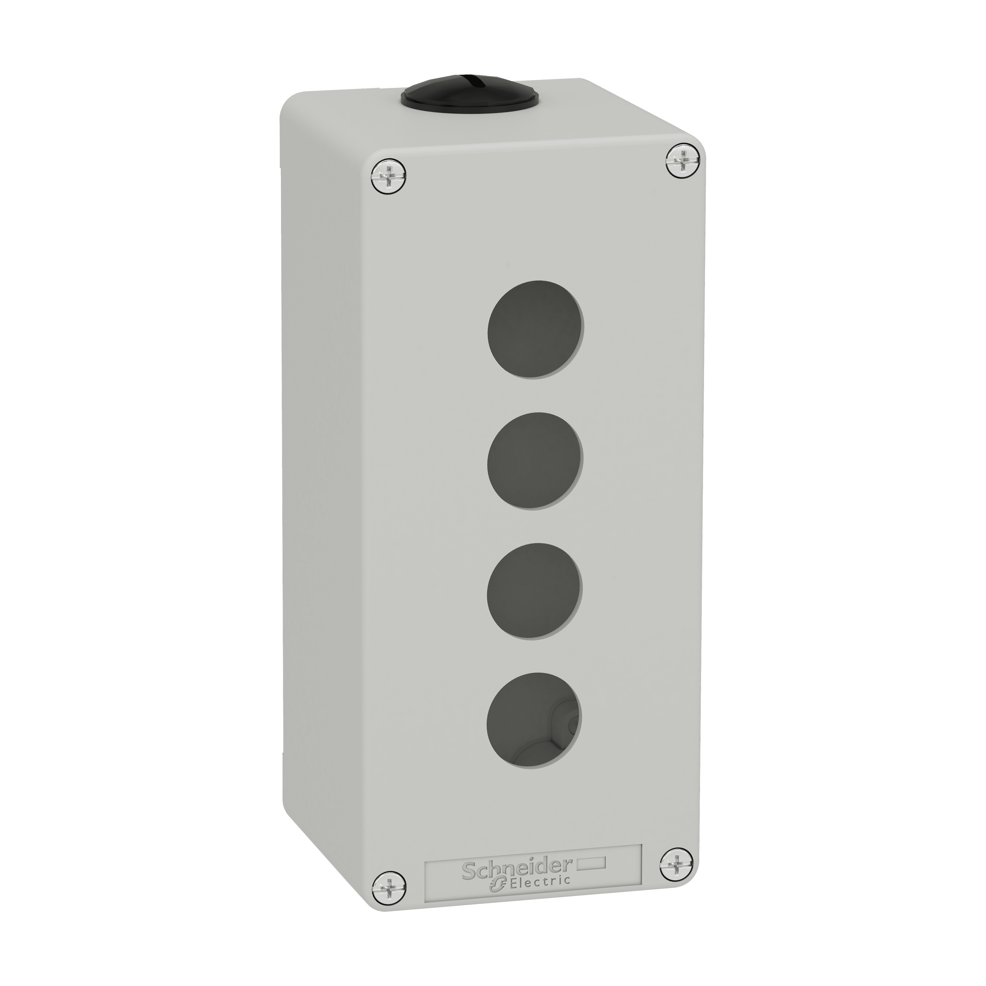 SCHNEIDER ELECTRIC - Pulsantiera in metallo grigia M25 4 fori 22MM 80X175X77 UL CSA XAPD3504