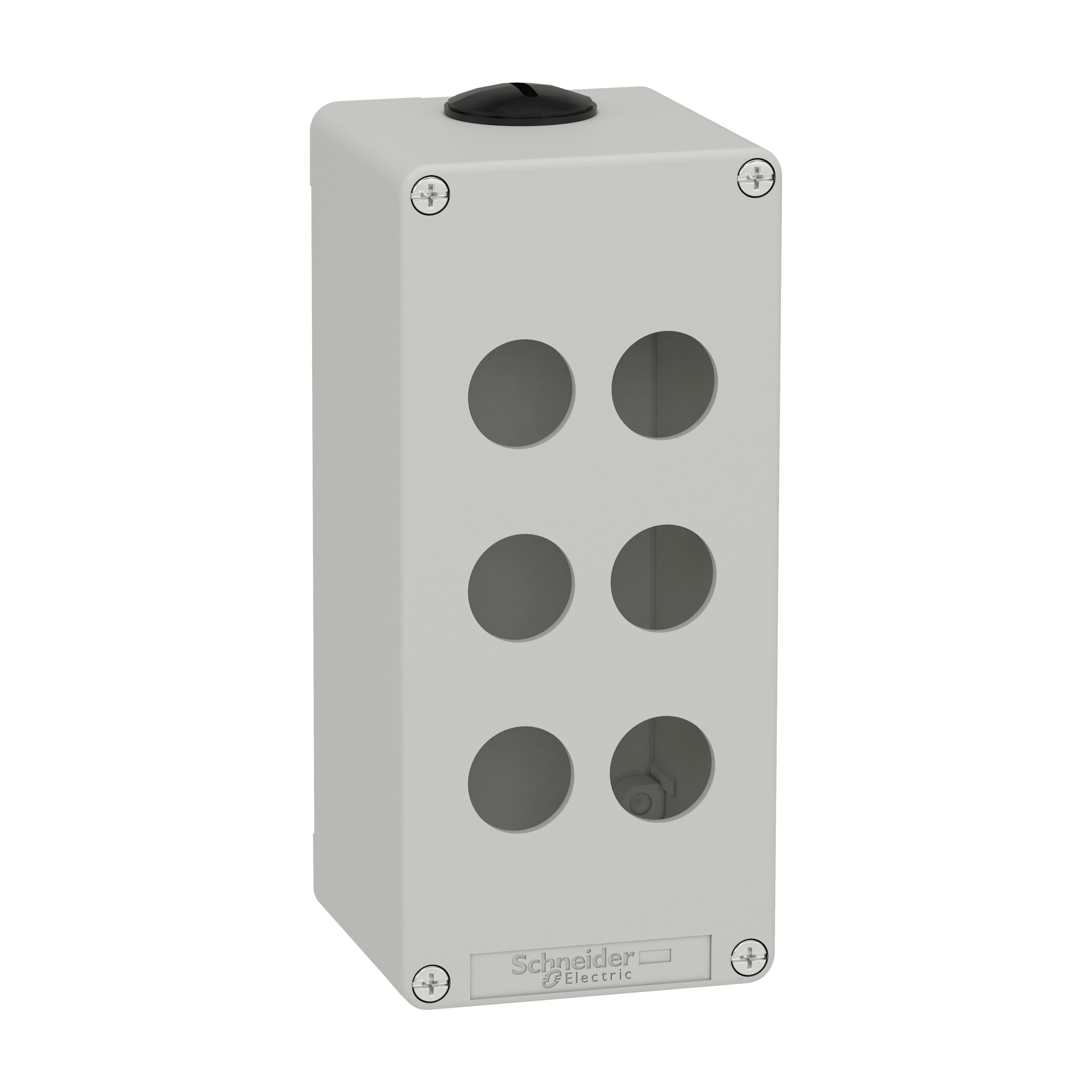 SCHNEIDER ELECTRIC - Pulsantiera in metallo grigia  M25 6 fori 22MM 80X175X77 UL CSA XAPD3506