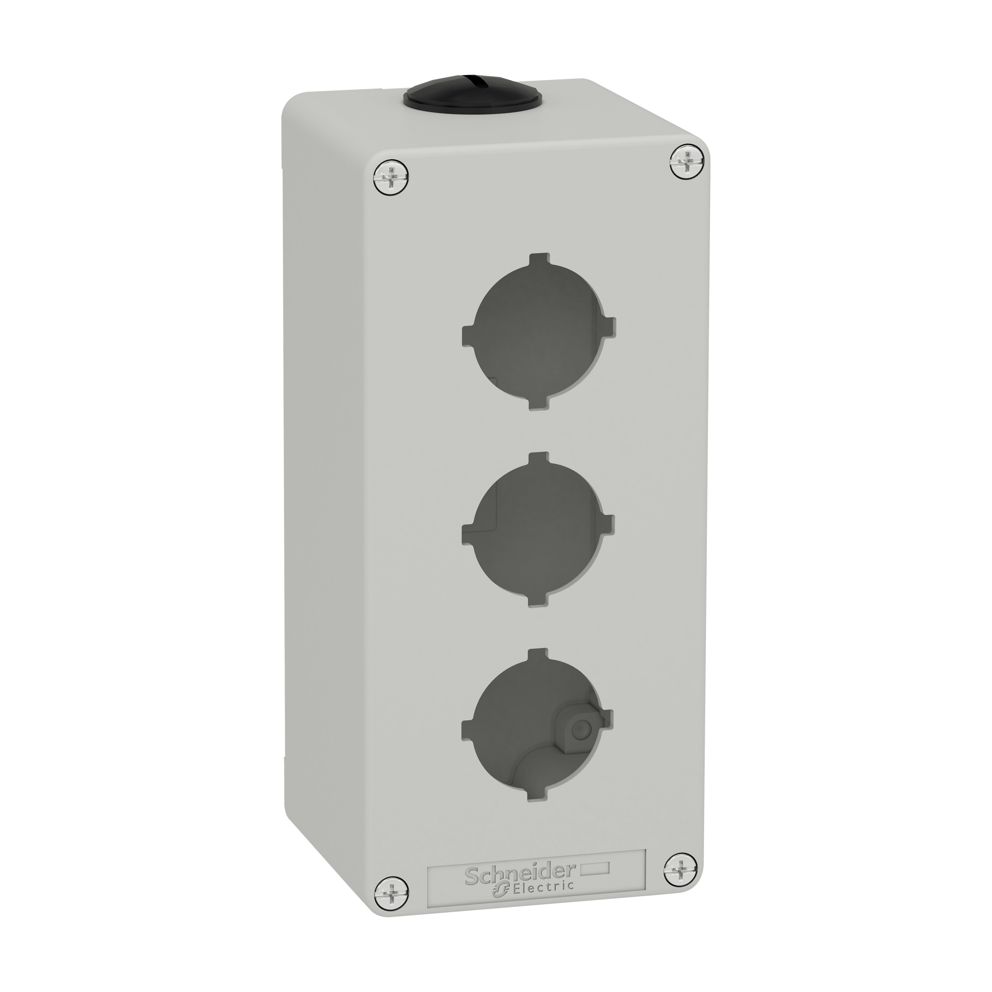 SCHNEIDER ELECTRIC - Pulsantiera in metallo grigia  M25 3 fori 30MM  80X175X77 UL CSA