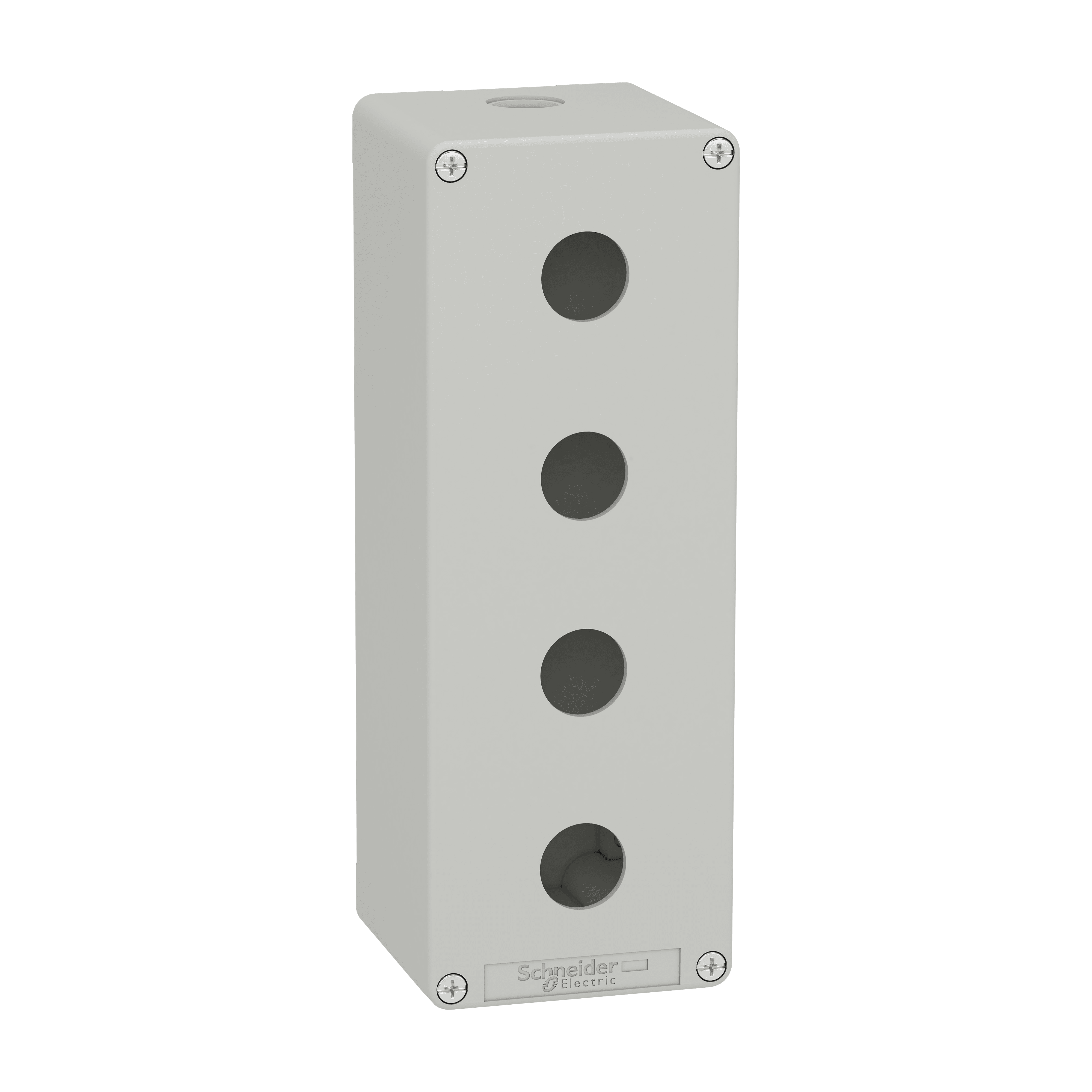 SCHNEIDER ELECTRIC - Pulsantiera in metallo grigia M25 4 fori 22MM 80X220X77 UL CSA