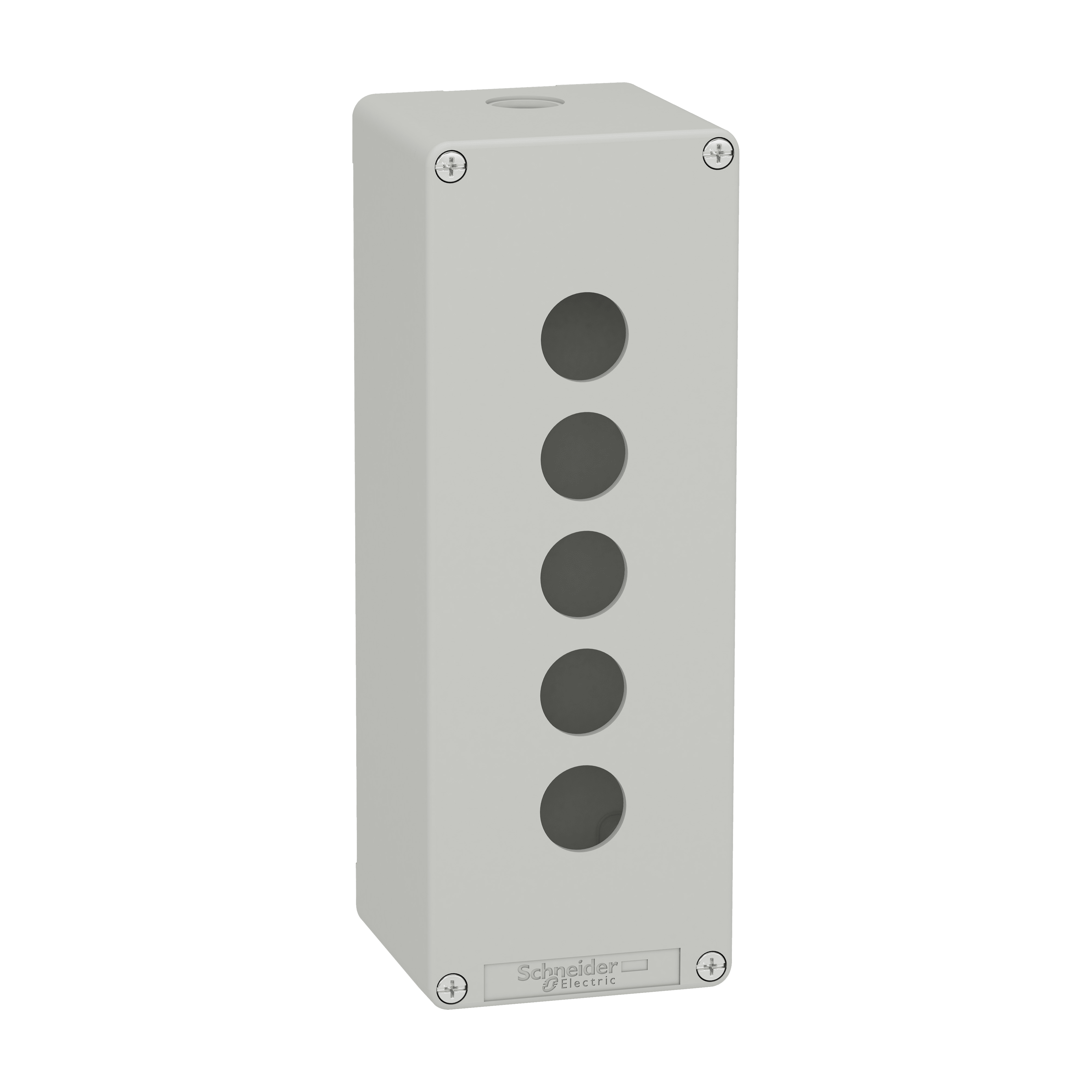 SCHNEIDER ELECTRIC - Pulsantiera in metallo grigia M25 5 fori 22MM 80X220X77 UL CSA XAPD4505