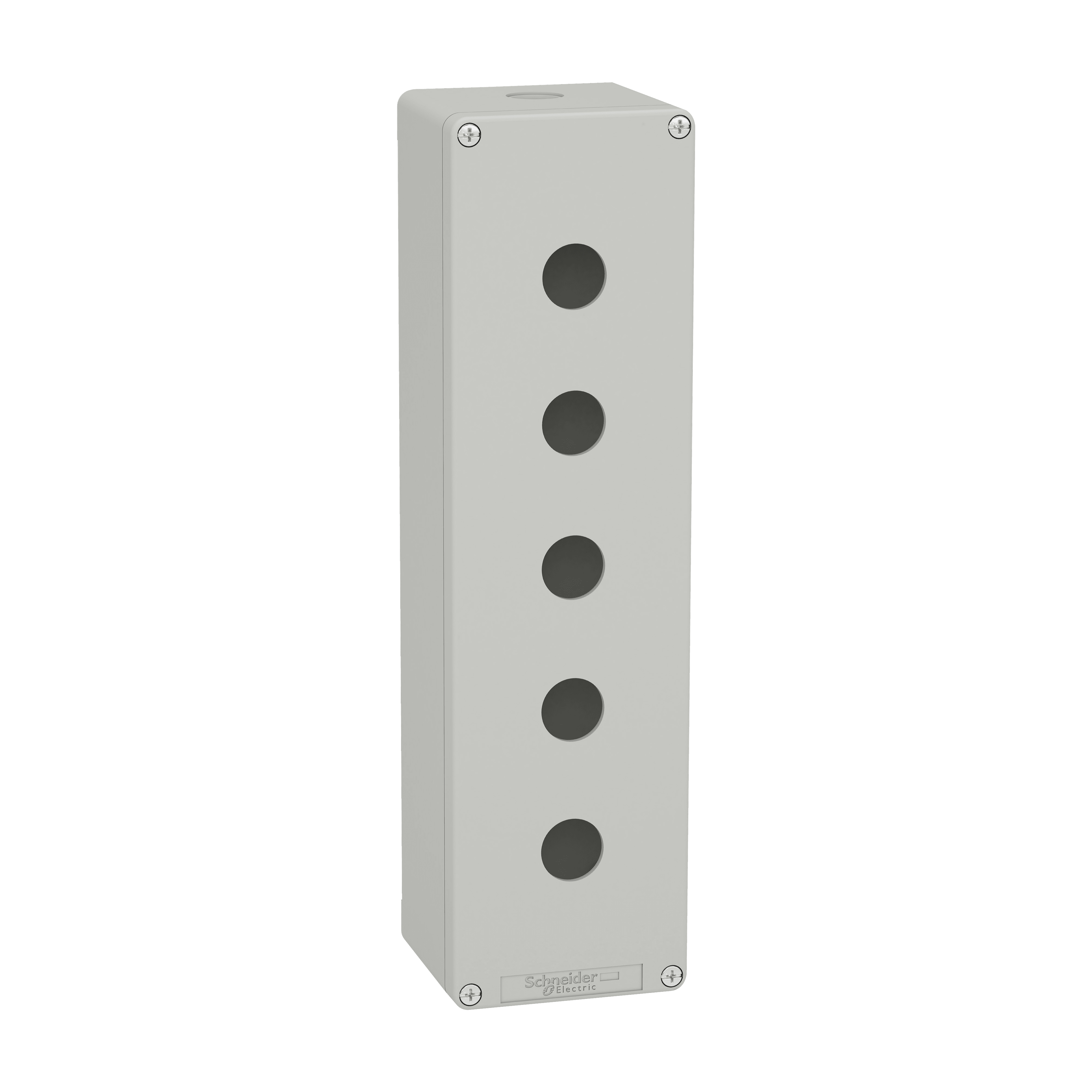 SCHNEIDER ELECTRIC - Pulsantiera in metallo grigia  M32 5 fori 22MM 85X310X77 UL CSA XAPD5505