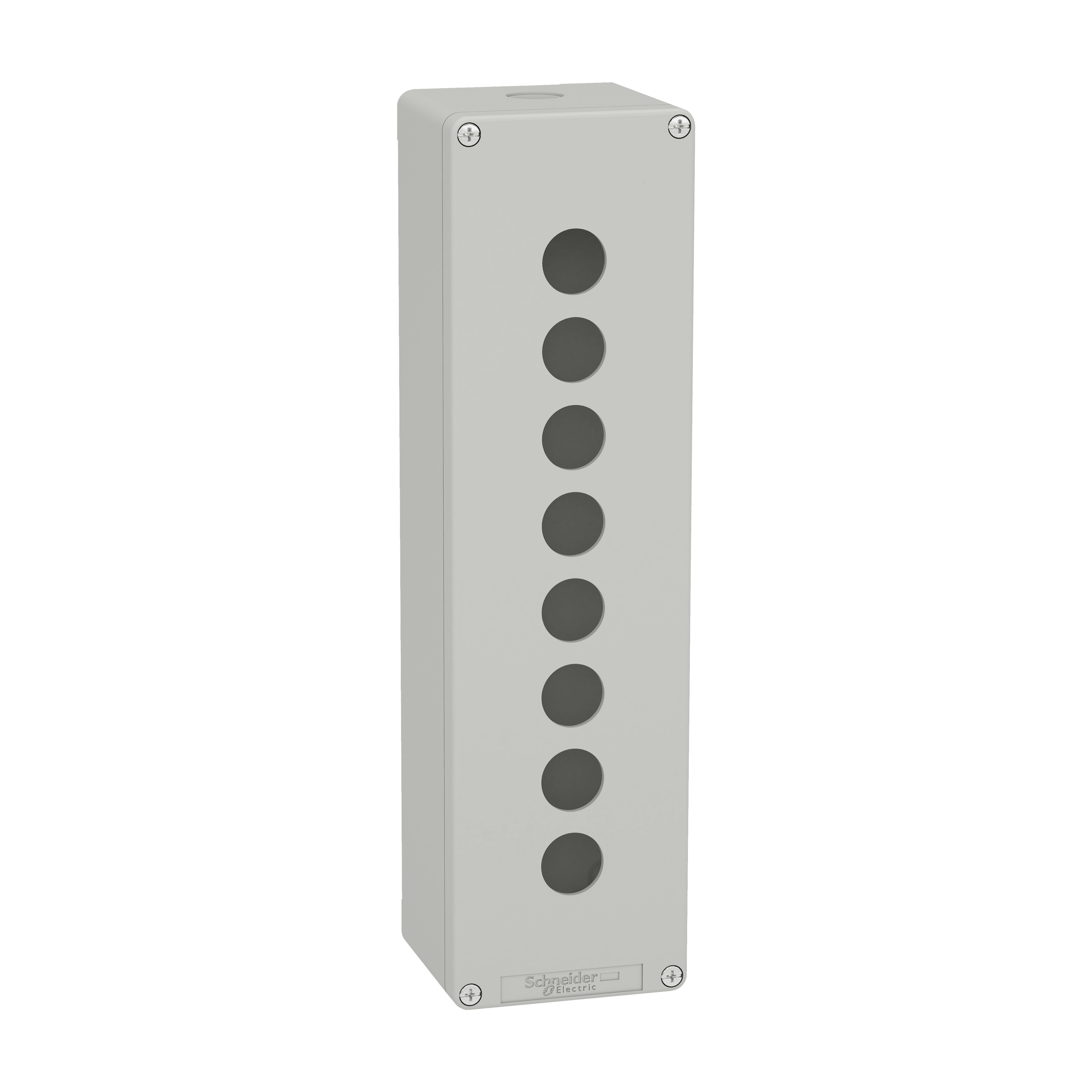 SCHNEIDER ELECTRIC - Pulsantiera in metallo grigia M32 8 fori 22MM 85X310X77 UL CSA XAPD5508