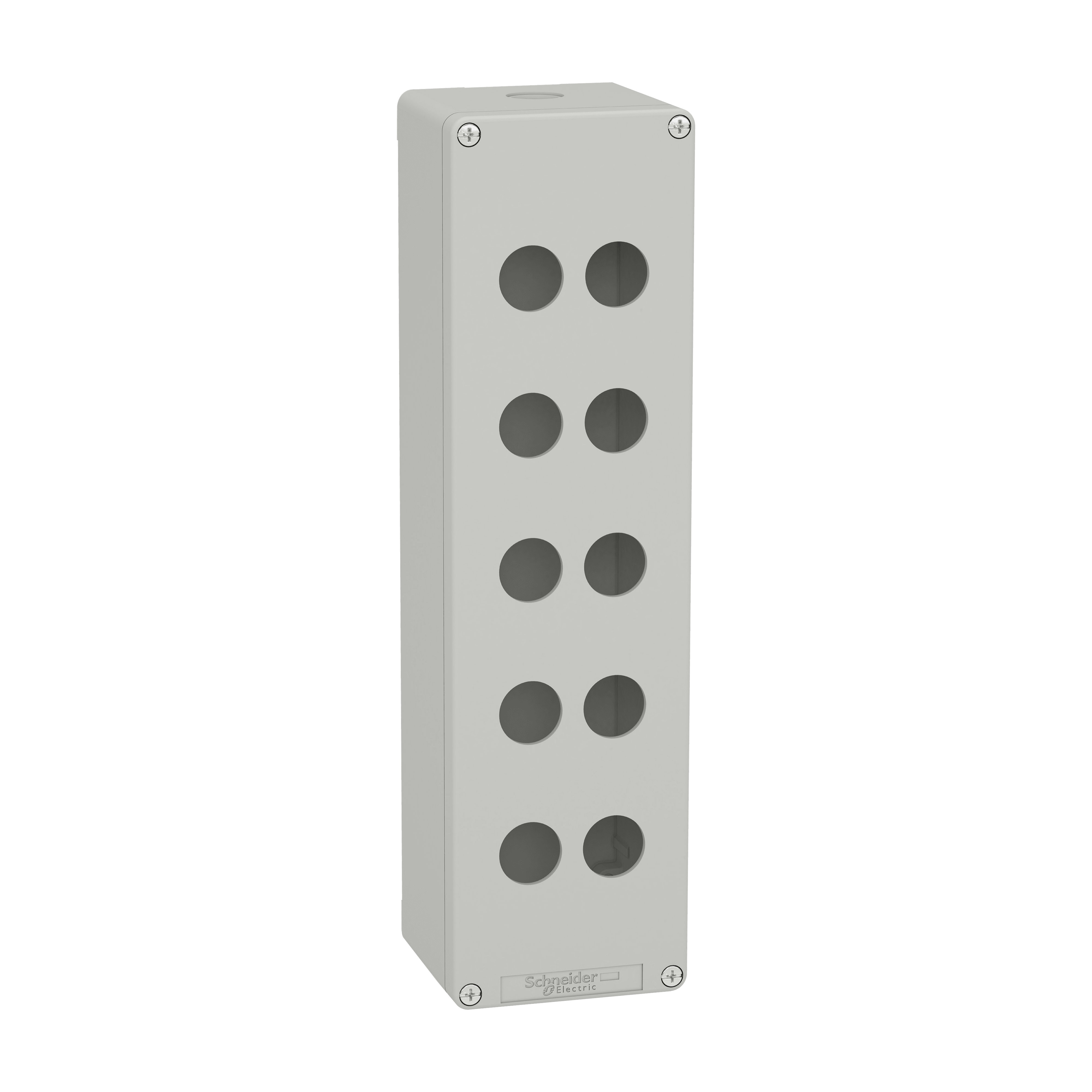 SCHNEIDER ELECTRIC - Pulsantiera in metallo grigia  M32 10 fori 22MM 85X310X77 UL CSA XAPD5510