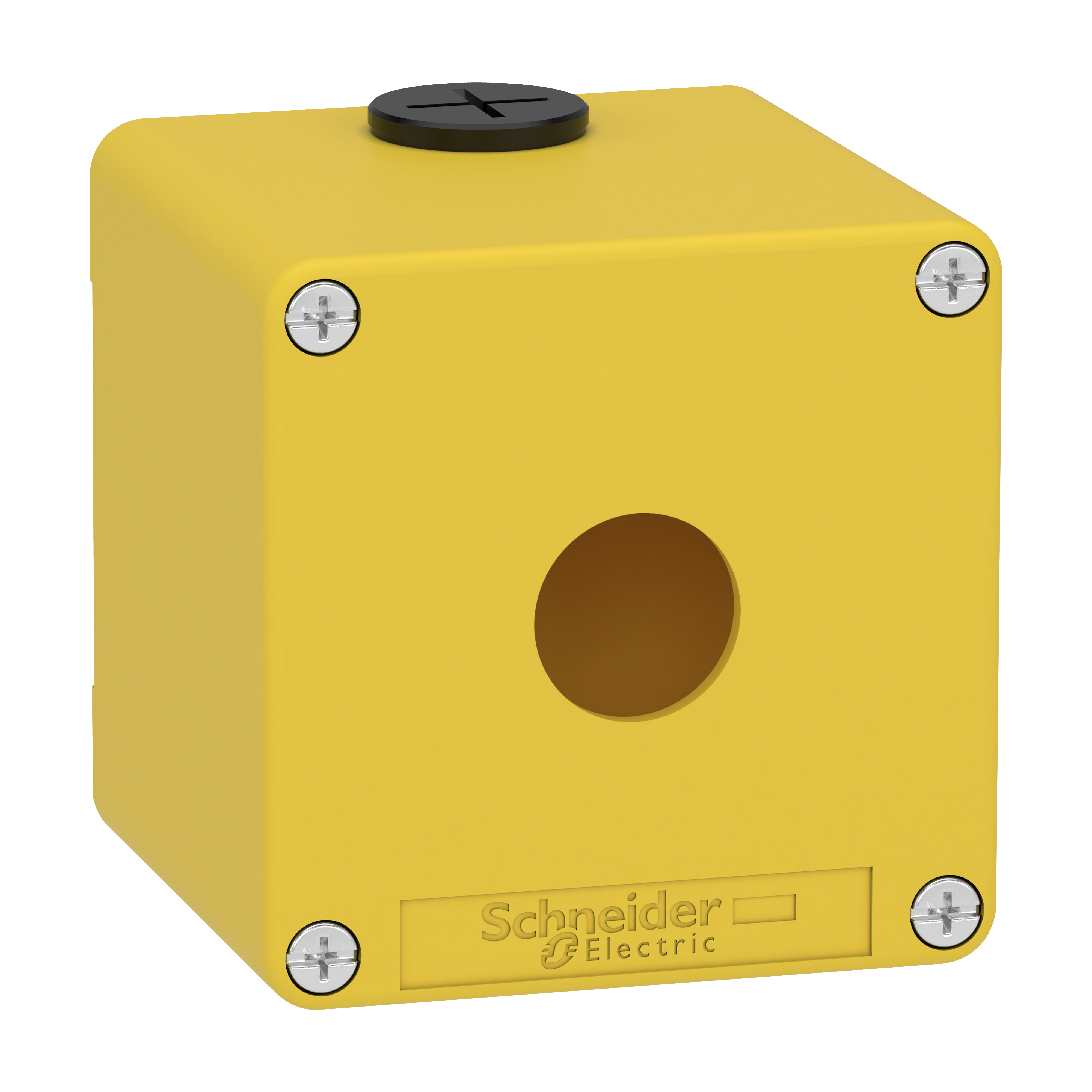 SCHNEIDER ELECTRIC - Pulsantiera gialla per arresto di emergenza M20 1 foro 22MM 80X80X77 UL CSA XAPK1501