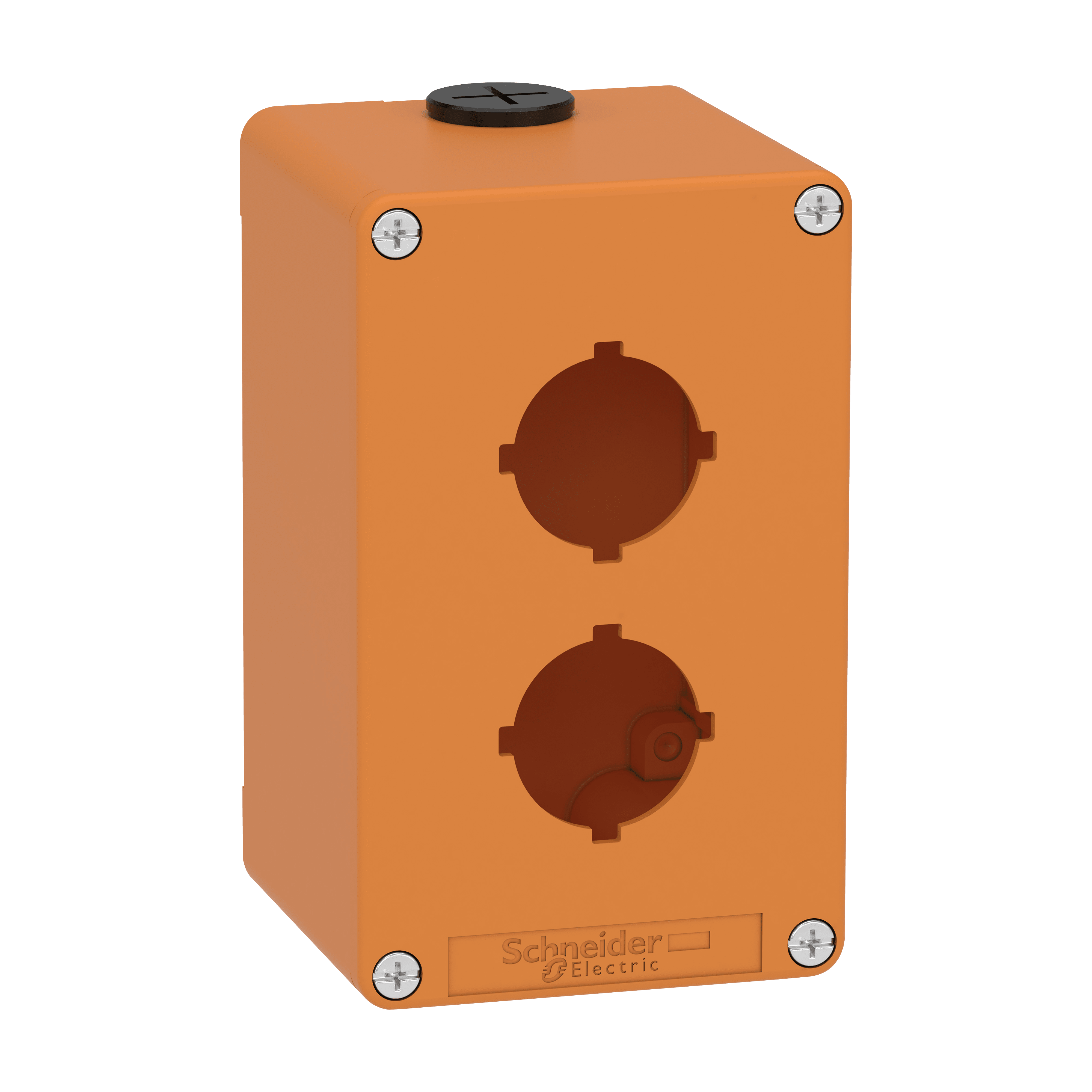 SCHNEIDER ELECTRIC - Pulsantiera vuota arancio  M20 2 fori 30MM  80X130X77 UL CSA