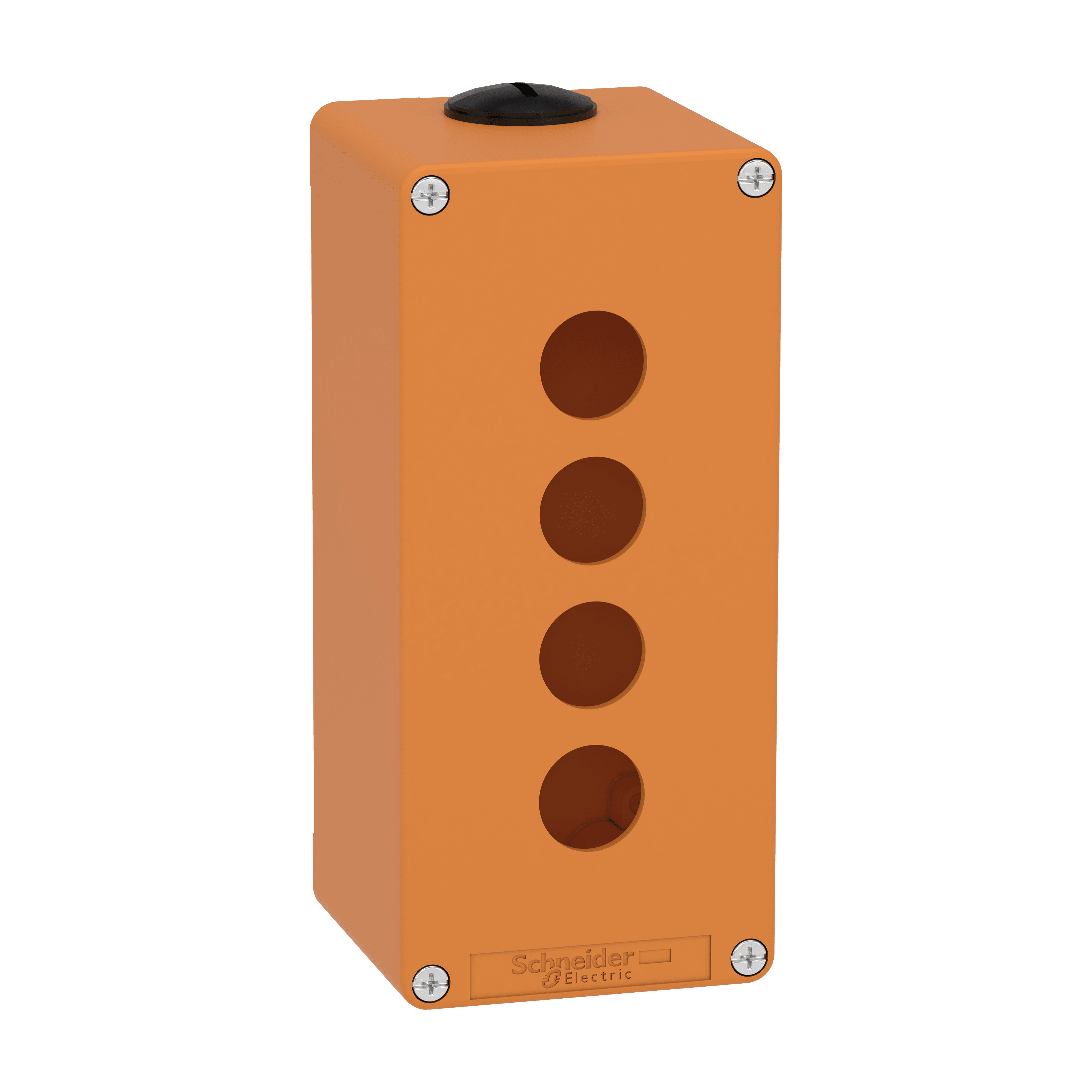 SCHNEIDER ELECTRIC - Pulsantiera vuota arancio  M25 4 fori 22MM 80X175X77 UL CSA