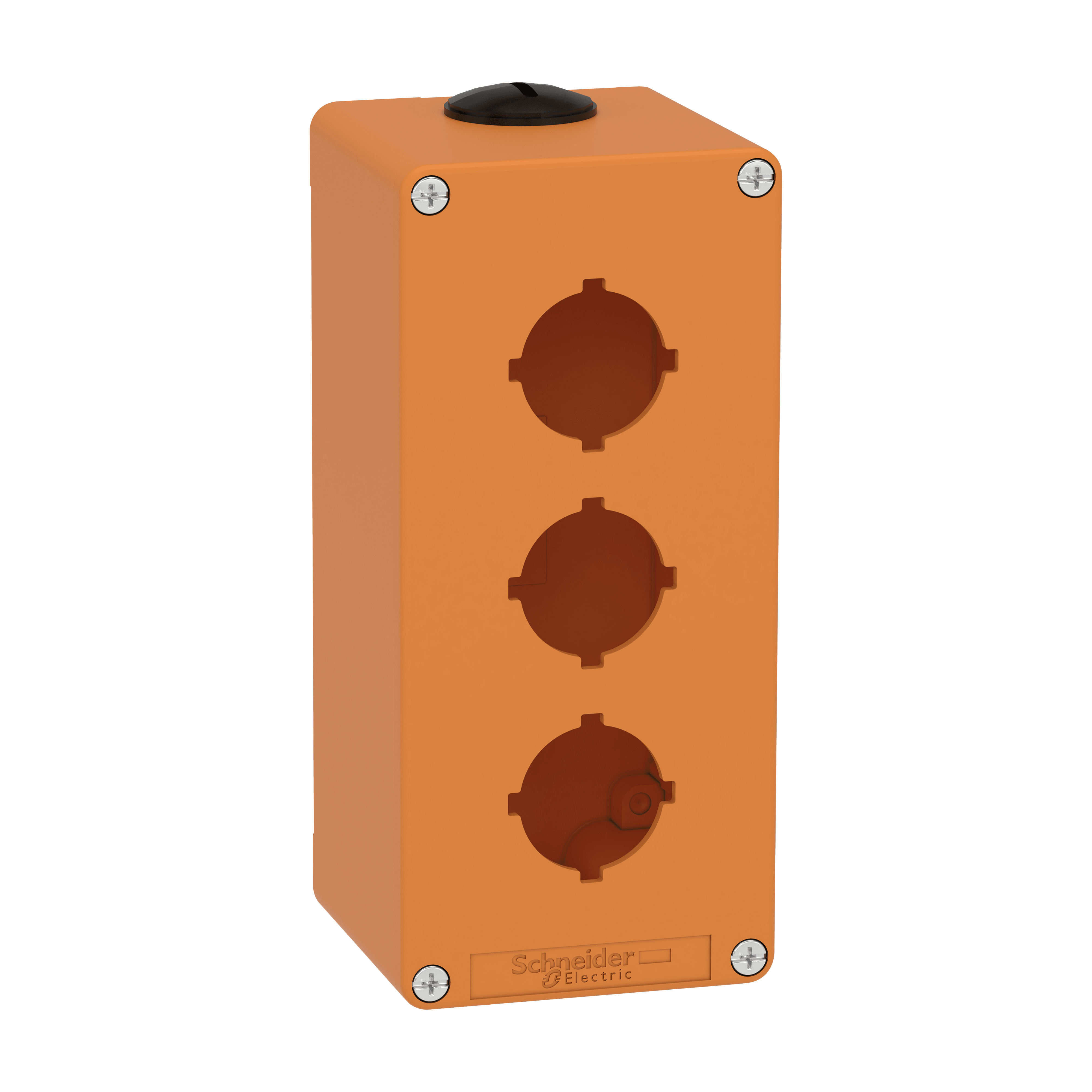 SCHNEIDER ELECTRIC - Pulsantiera vuota arancio  M25 3 fori 30MM  80X175X77 UL CSA