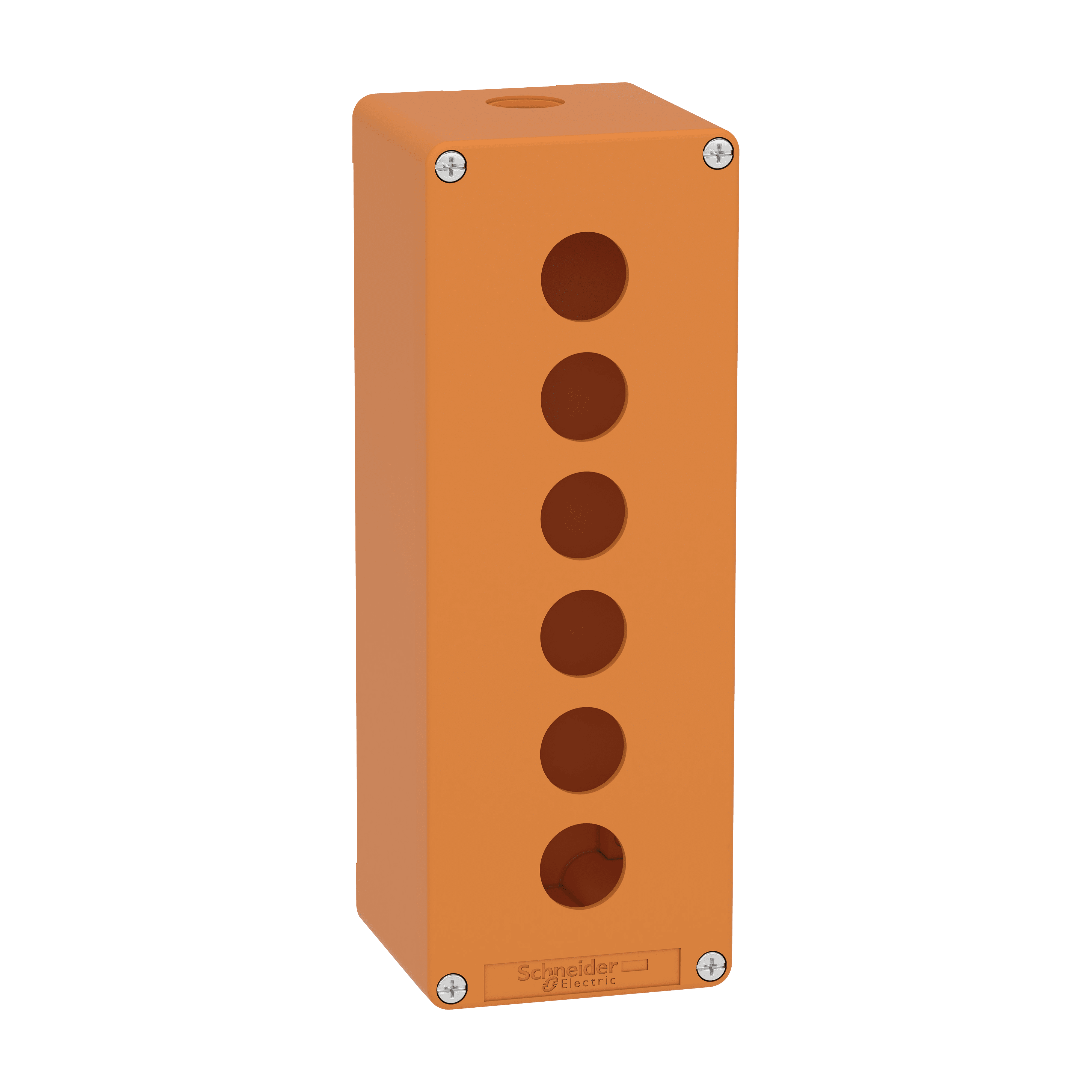 SCHNEIDER ELECTRIC - Pulsantiera vuota arancio M25 6 fori 22MM 80X220X77 UL CSA