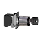SCHNEIDER ELECTRIC - Selettore a chiave, Harmony XB4, metallo, nero, 22mm, chiave 455, 2 posizioni fisse, 1 NO ATEX