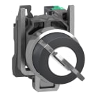 SCHNEIDER ELECTRIC - Selettore a chiave, Harmony XB4, metallo, nero, 22 mm, chiave 455, 2 pos, con ritorno da destra a sinistra, 1 NO, contatti Push in