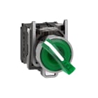 SCHNEIDER ELECTRIC - Selettore luminoso verde Ø22 - 2 posizioni - 24Vac/dc - 1NO+1NC- LED universale XB4BK123B5