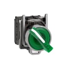 SCHNEIDER ELECTRIC - Selettore luminoso verde Ø22 - 2 posizioni - 24Vac/dc - 1NO+1NC- LED universale