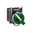 SCHNEIDER ELECTRIC - Selettore luminoso verde Ø22 - 2 posizioni - 230Vacac - 1NO+1NC- LED universale