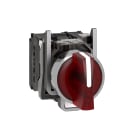 SCHNEIDER ELECTRIC - Selettore luminoso rosso completo Ø22 3-pos. fisse 1NO+1NC 230Vac- LED universale