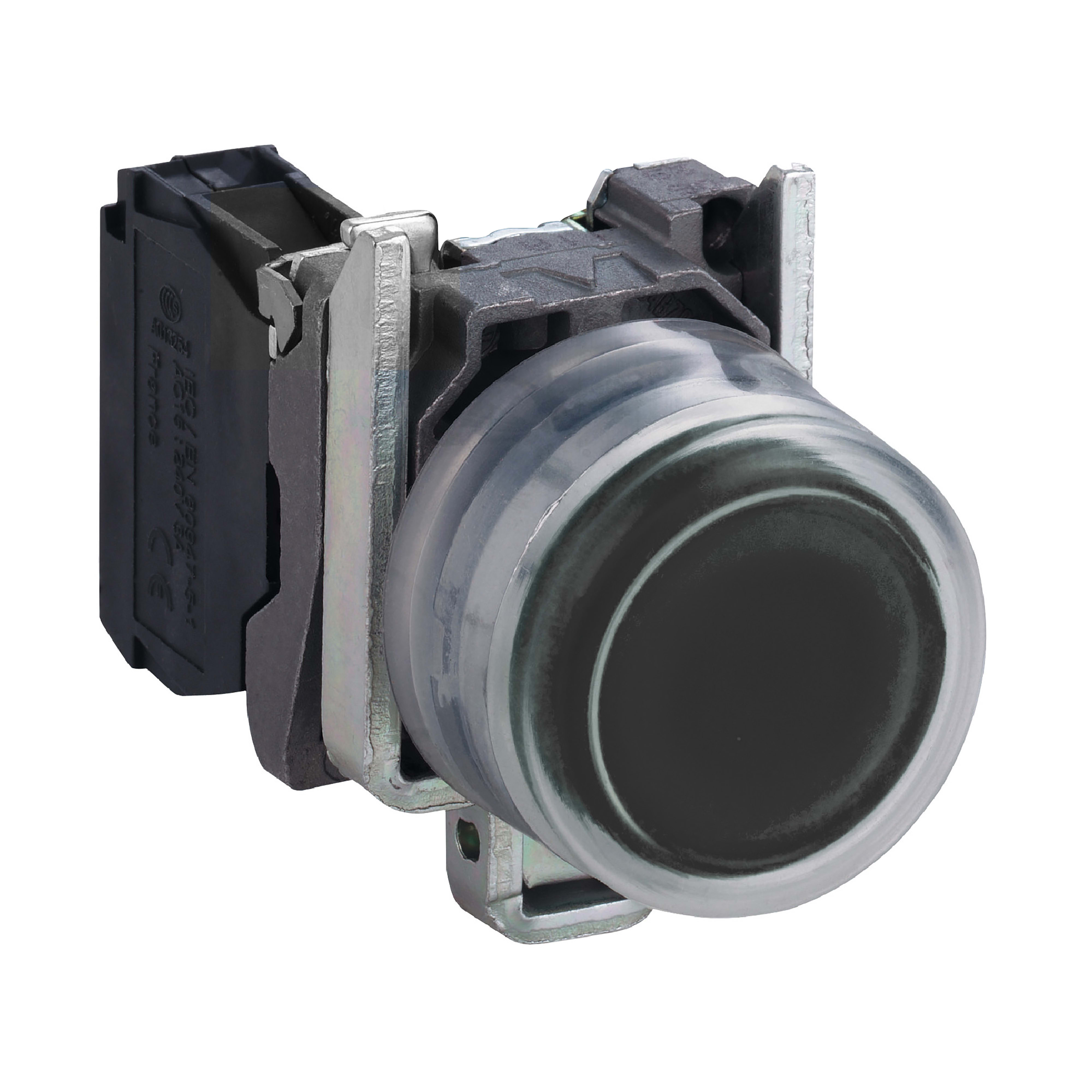 SCHNEIDER ELECTRIC - Pulsante nero Ø22 - ad impulso - 1NO