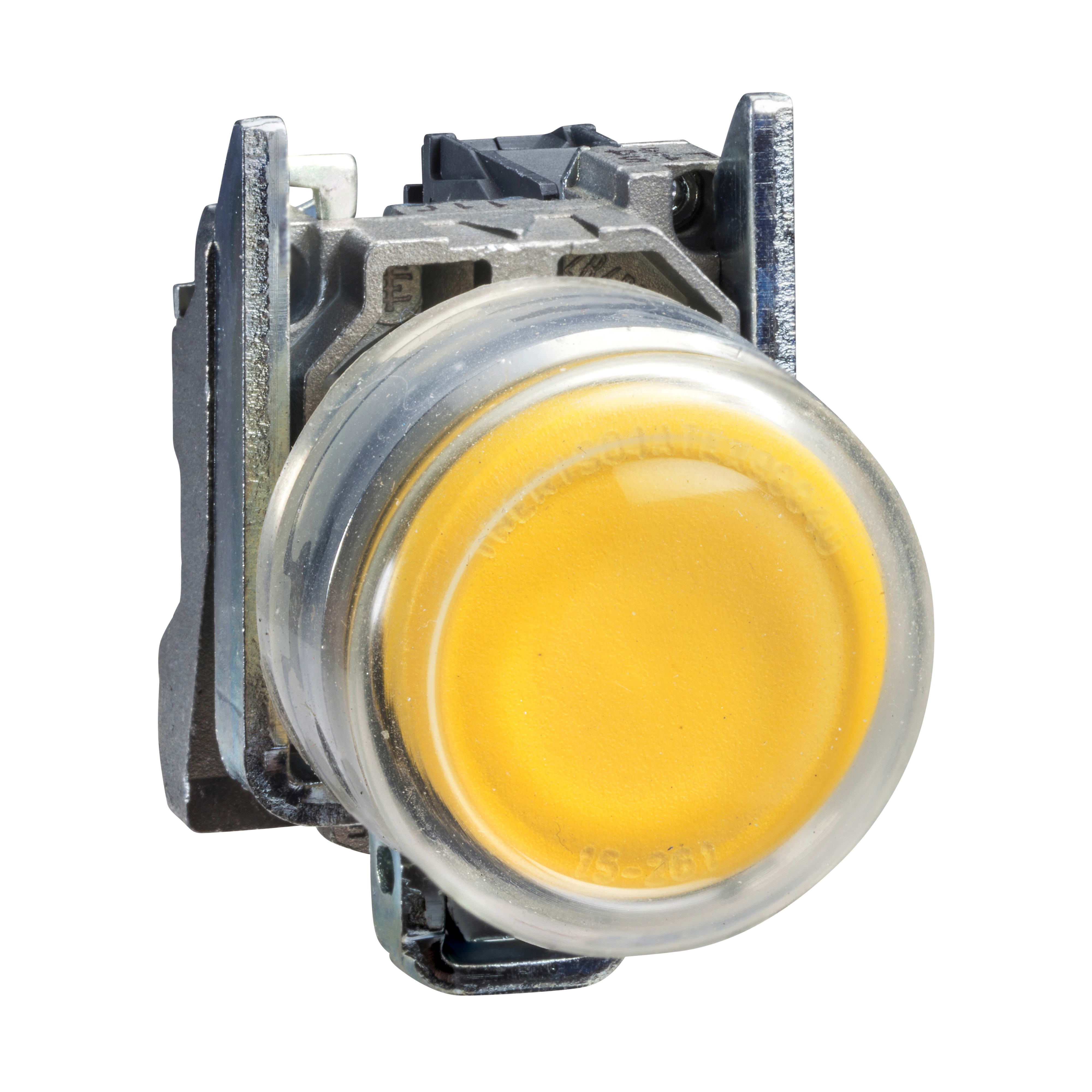 SCHNEIDER ELECTRIC - Pulsante luminoso giallo Ø22 - 24V - ATEX