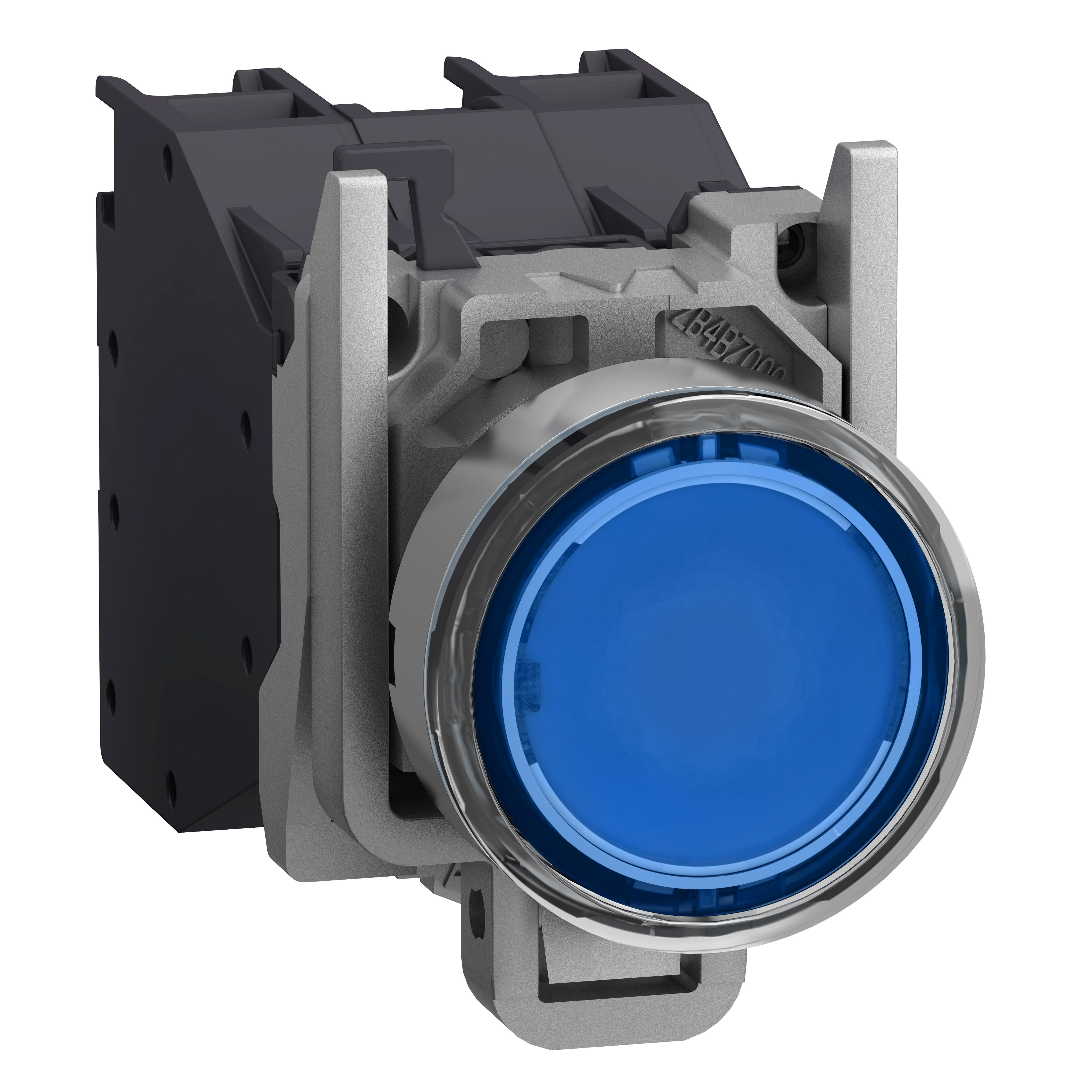 SCHNEIDER ELECTRIC - Pulsante luminoso blu con cappuccio ATEX 24..240V