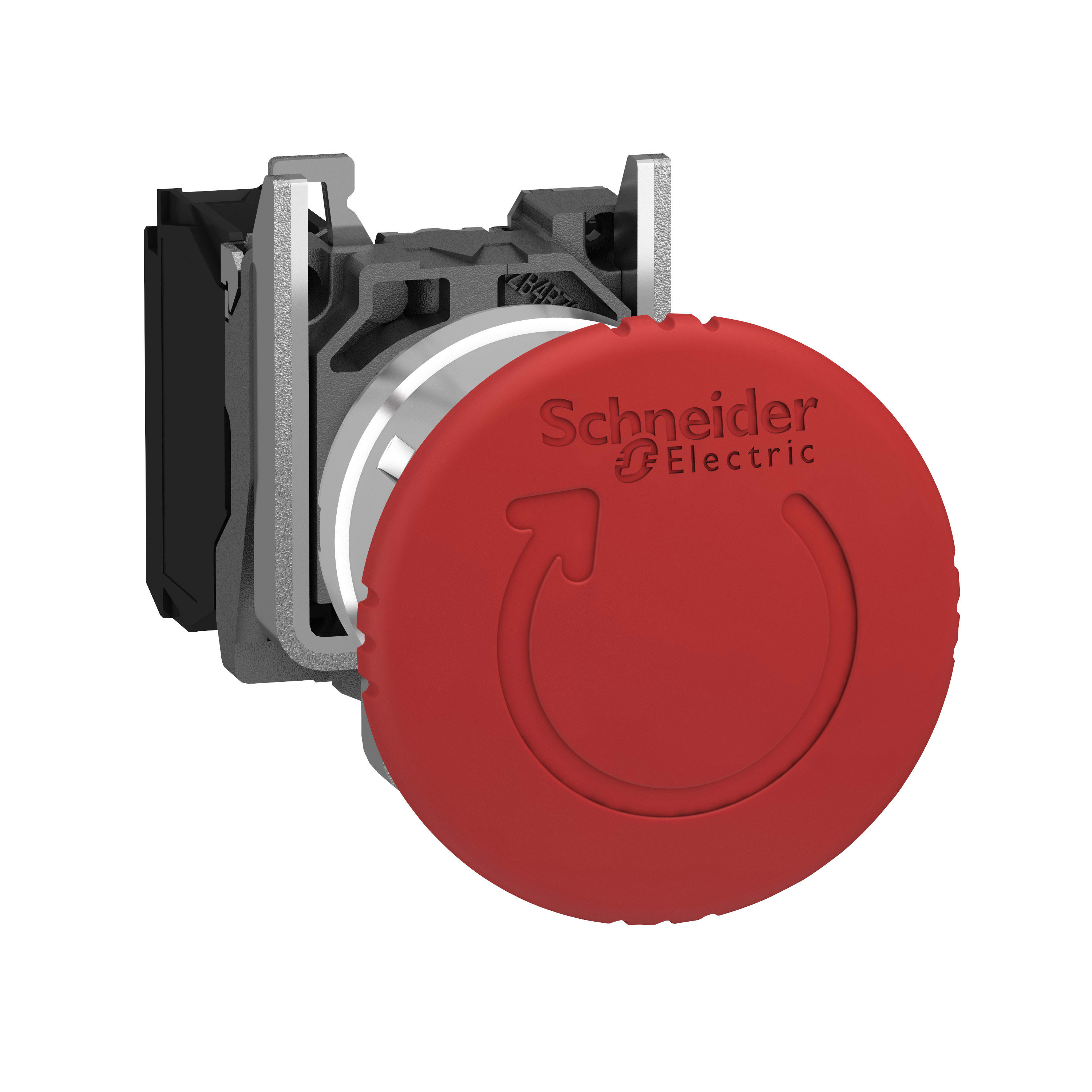 SCHNEIDER ELECTRIC - Arresto di emergenza rosso Ø40, Ø22 sblocco rotazione a scatto 1 NC