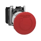 SCHNEIDER ELECTRIC - Pulsante arresto emergenza Ø22 testa fungo Ø40 rosso sblocco a rotazione 2NC+1NO