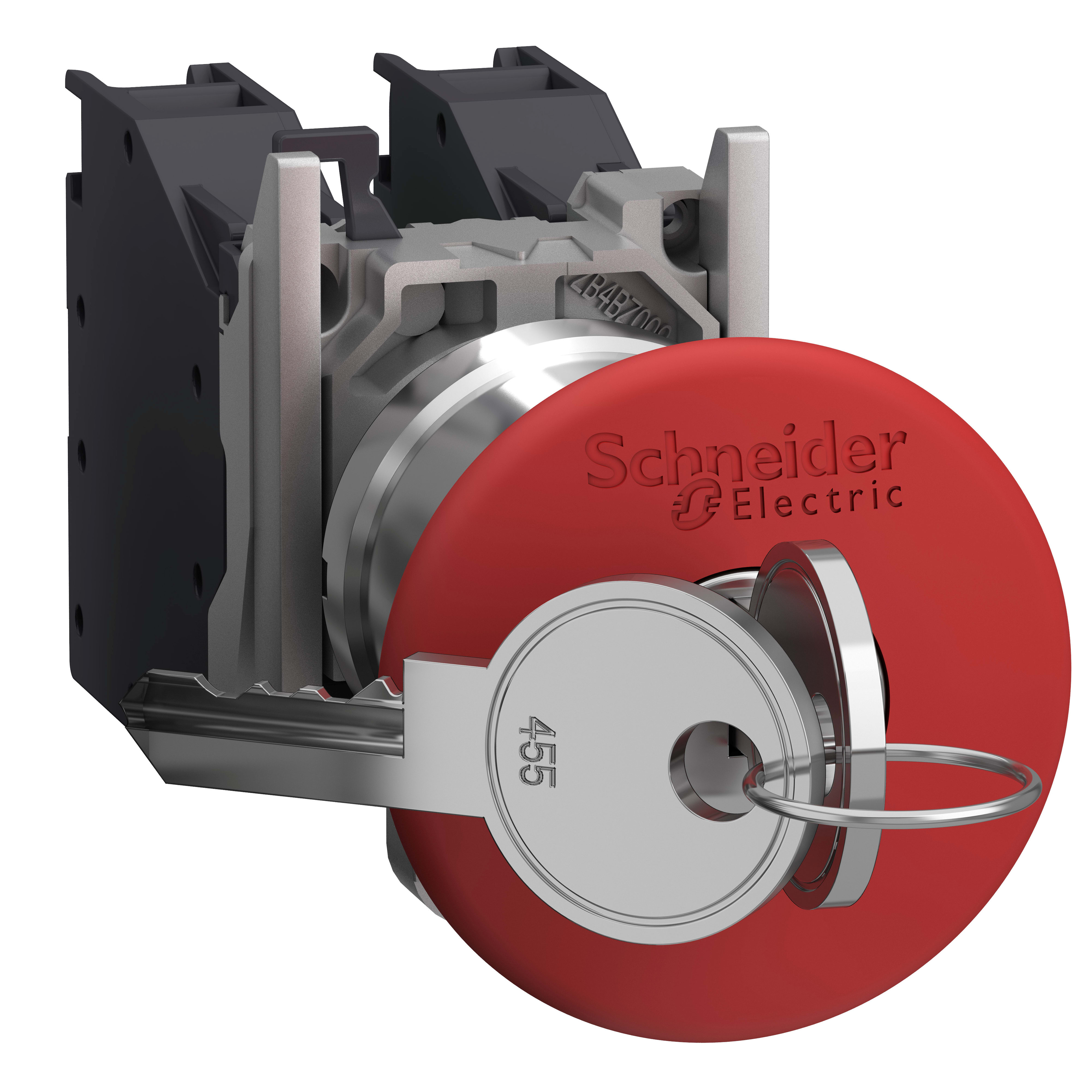 SCHNEIDER ELECTRIC - Pulsante a fungo arresto emergenza ATEX chiave 455