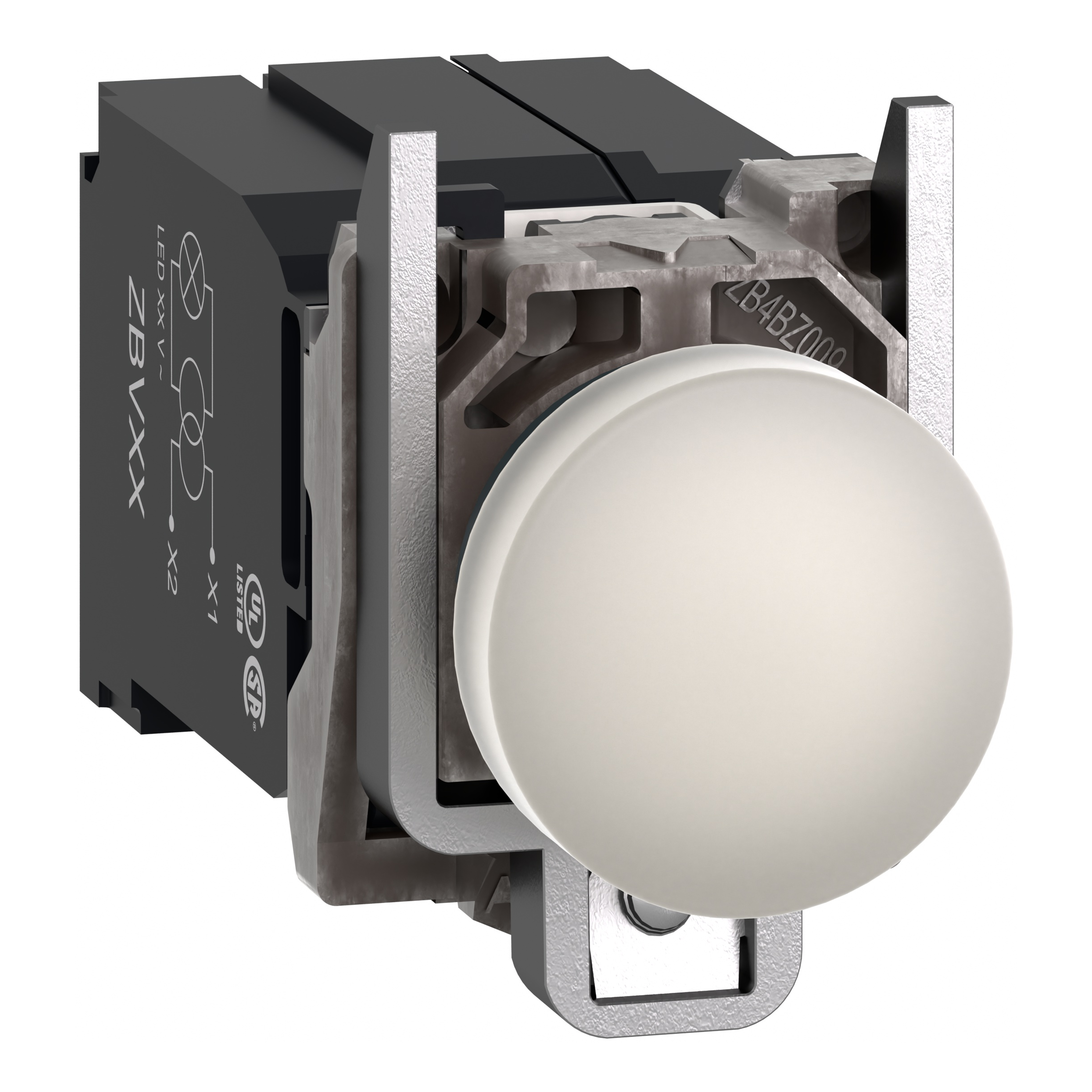 SCHNEIDER ELECTRIC - Lampada spia completa bianca Ø22 con LED universale 400 Vac